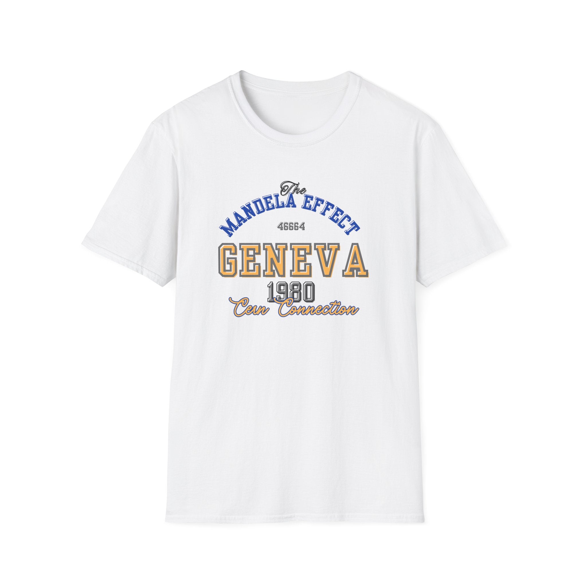 Mandela Effect T Shirt CERN Conspiracy Geneva 1980 Tee