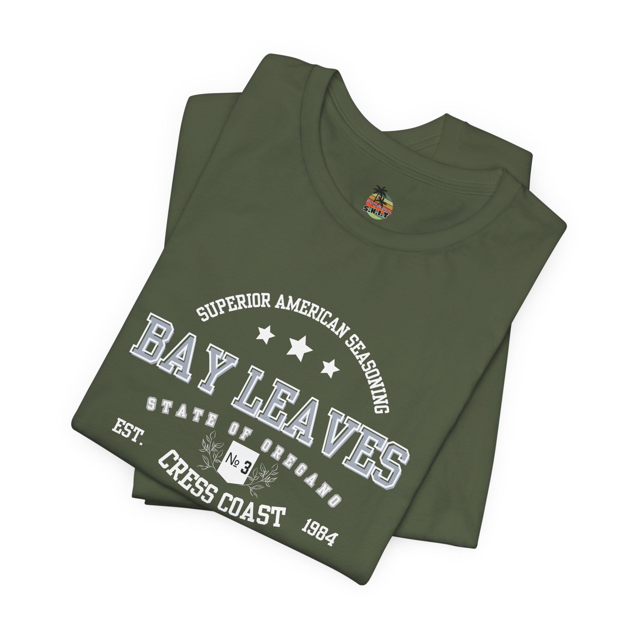 Bay Leaves Cress Coast American Style Unisex Jersey Short Sleeve Tee