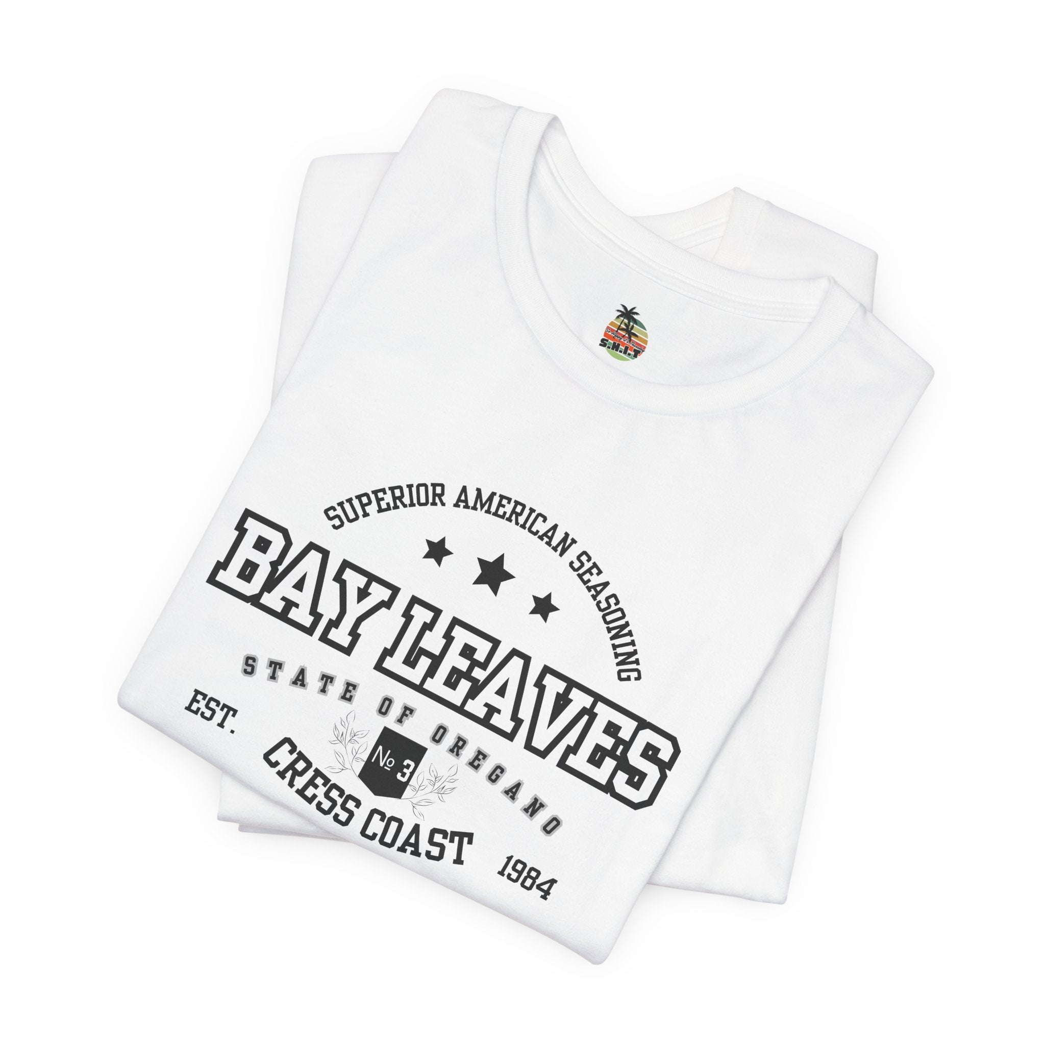 Bay Leaves Cress Coast American Style Unisex Jersey Short Sleeve Tee