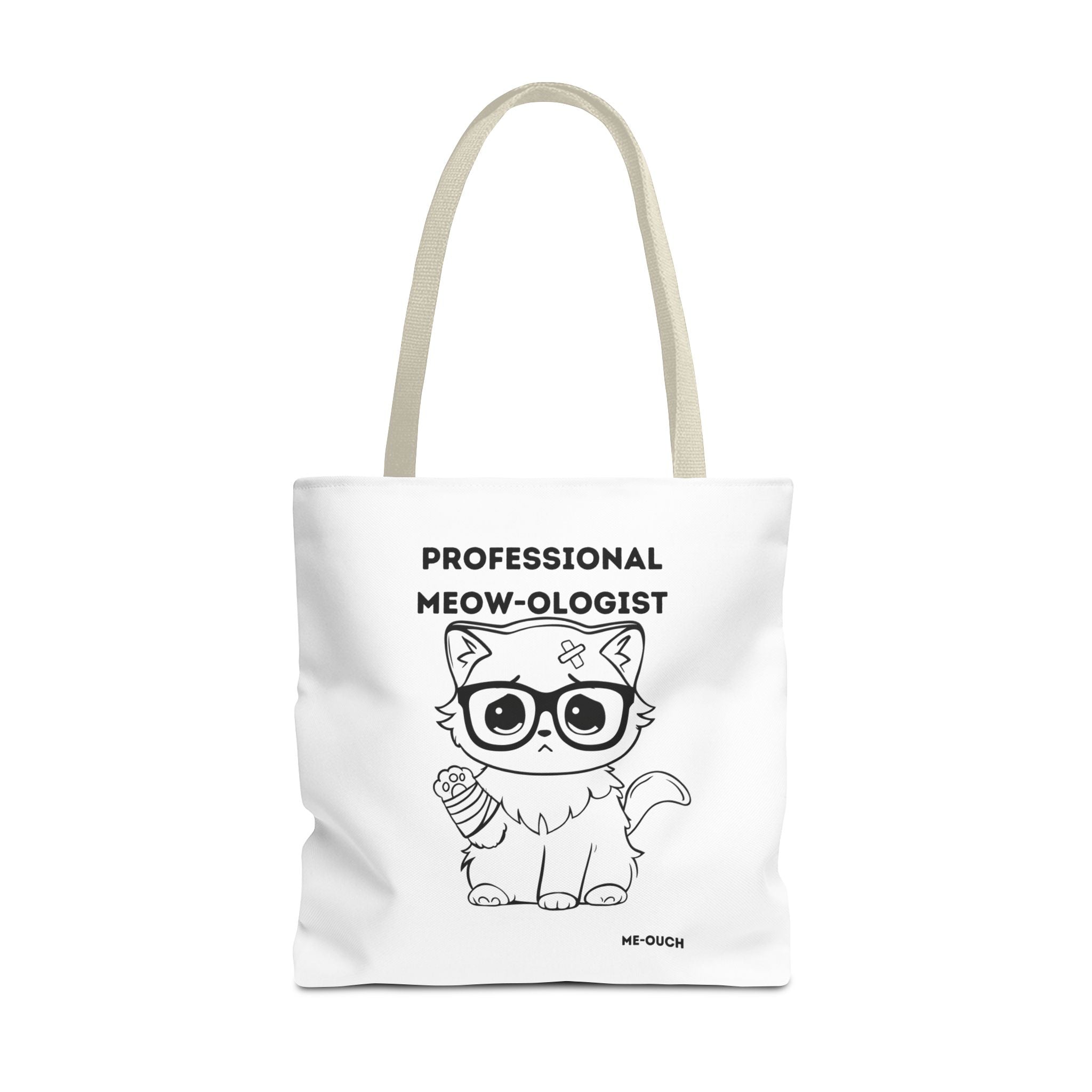 Me-Ouch Cat - Professional Meow-Ologist Tote Bag