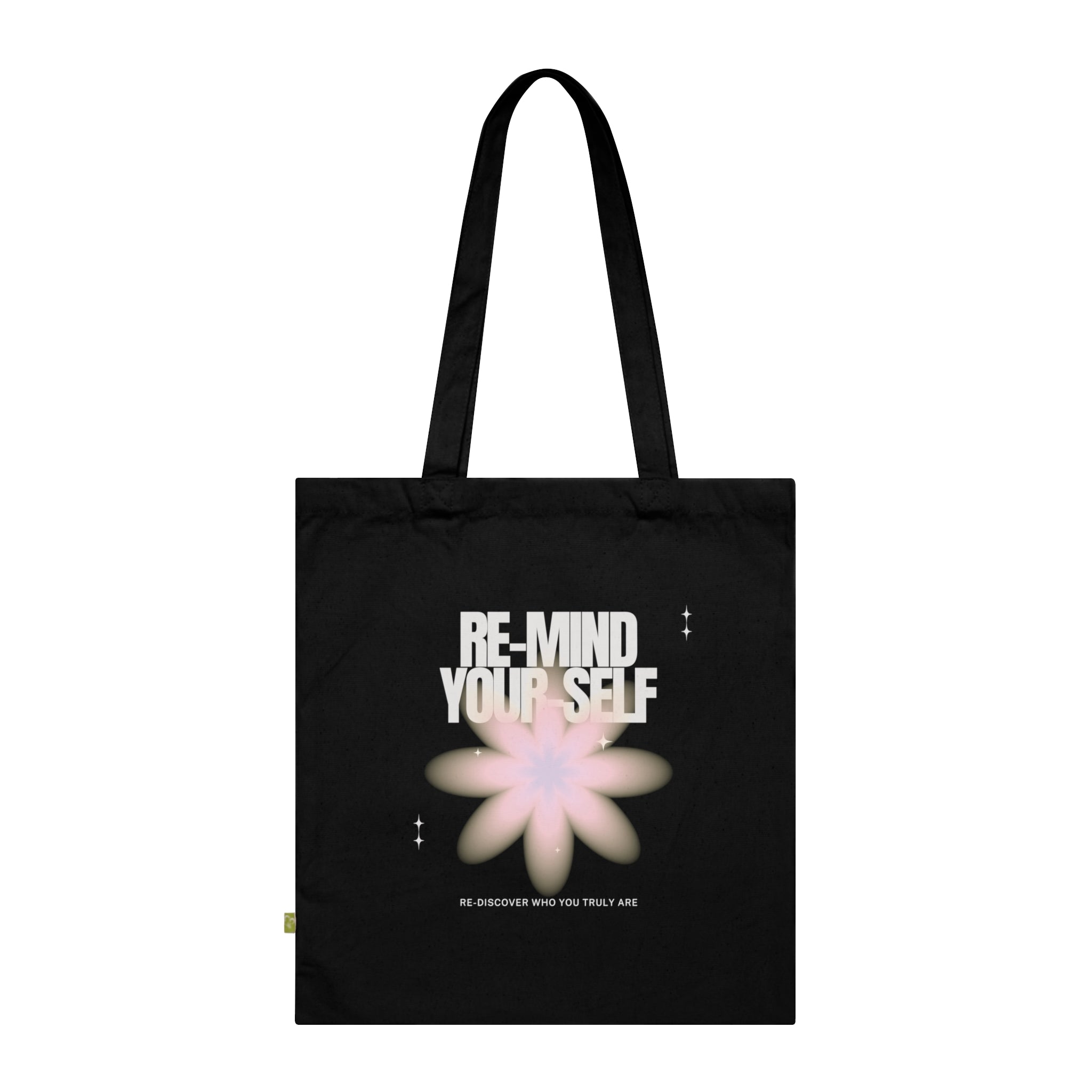 Re-Mind-Your-Self Floral Organic Cotton Tote Bag
