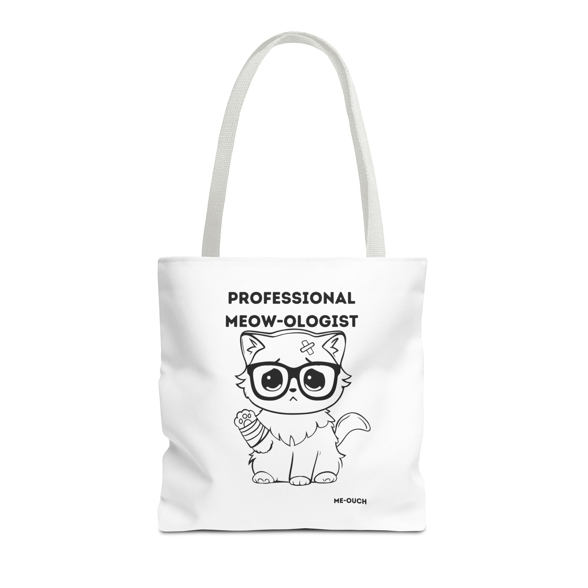 Me-Ouch Cat - Professional Meow-Ologist Tote Bag