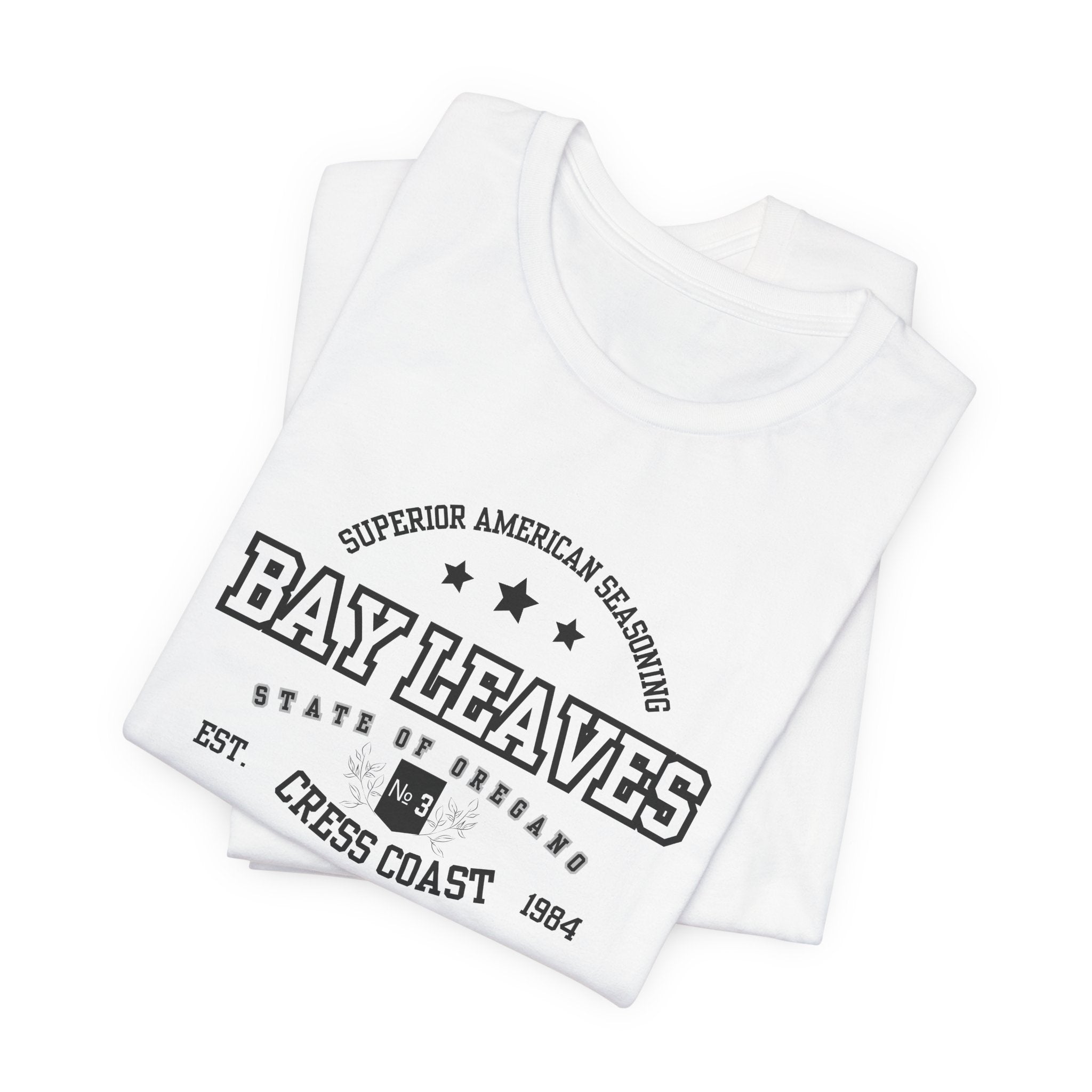 Bay Leaves Cress Coast American Style Unisex Jersey Short Sleeve Tee