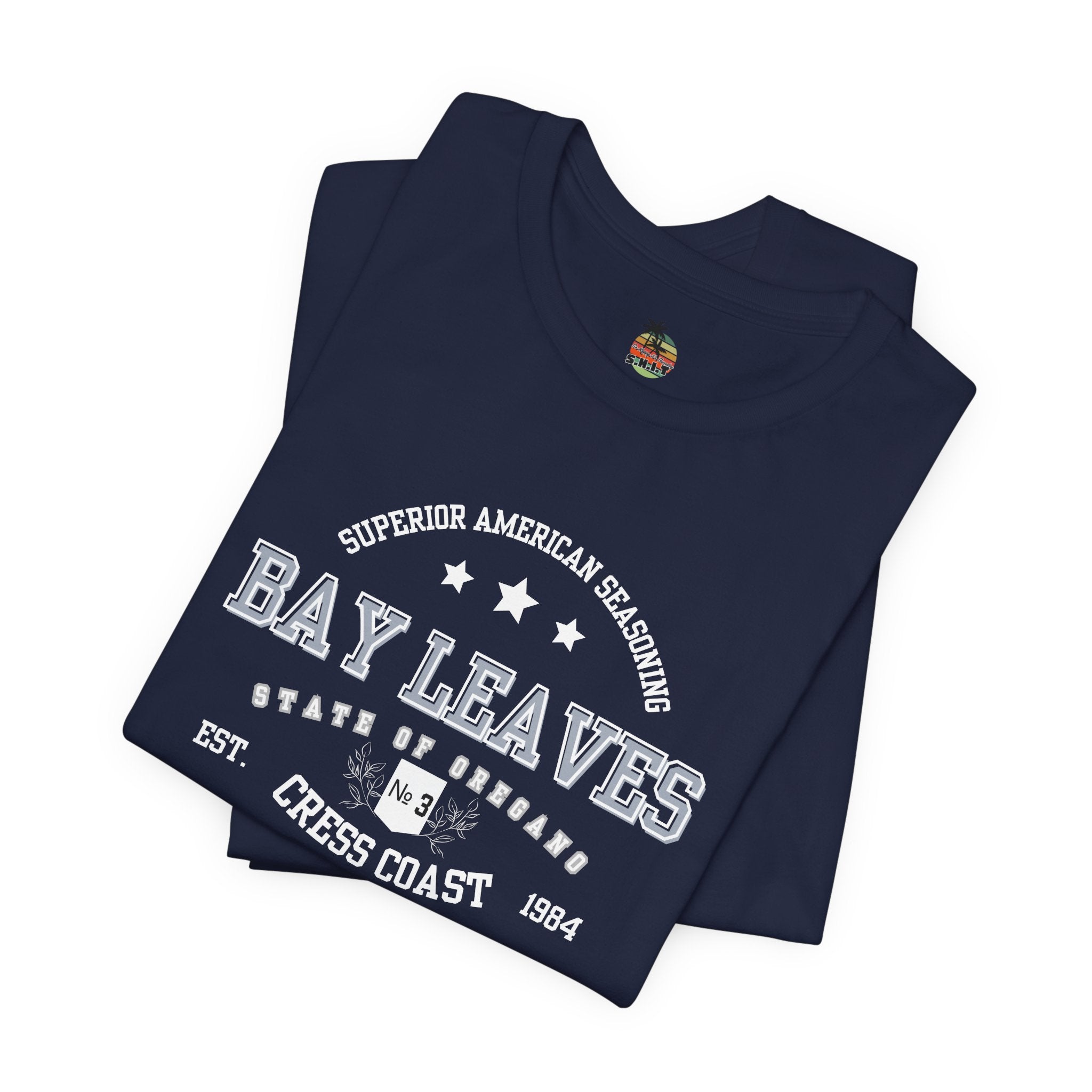 Bay Leaves Cress Coast American Style Unisex Jersey Short Sleeve Tee