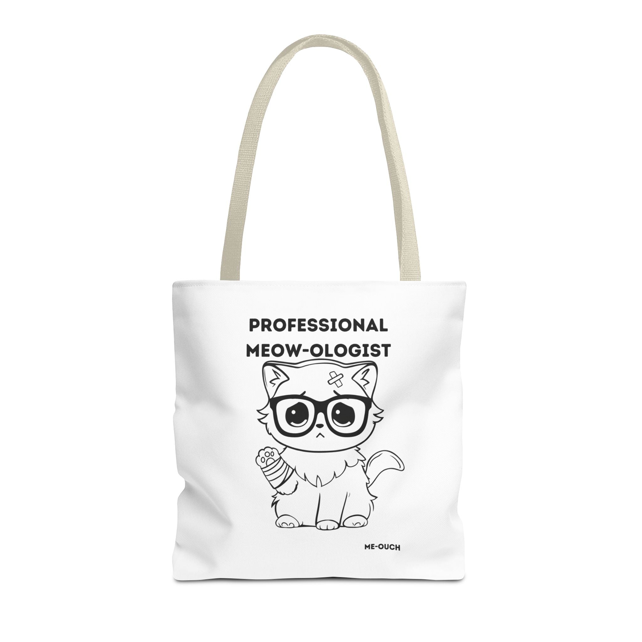 Me-Ouch Cat - Professional Meow-Ologist Tote Bag