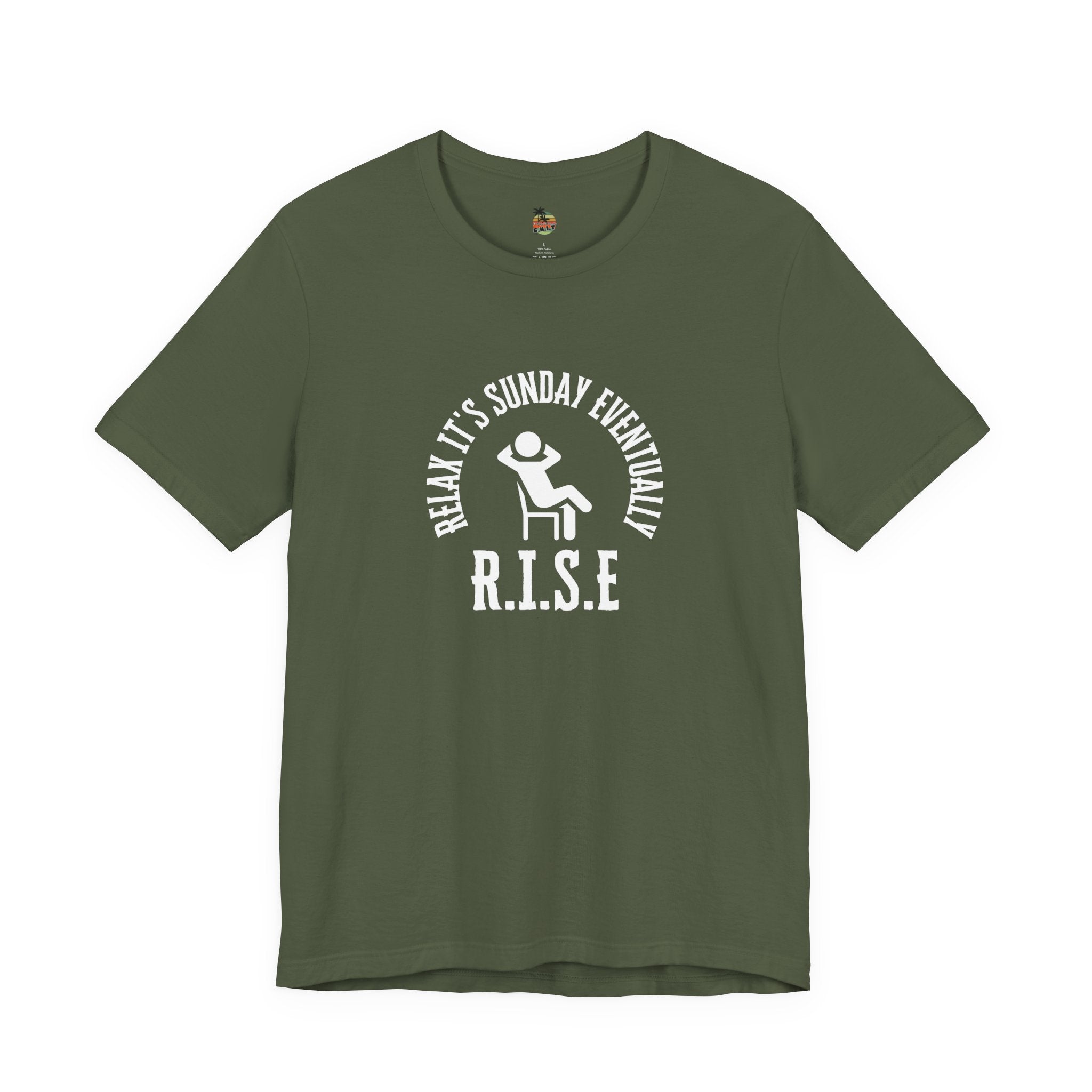 R.I.S.E. Relax It's Sunday Eventually Unisex Jersey Short Sleeve Tee