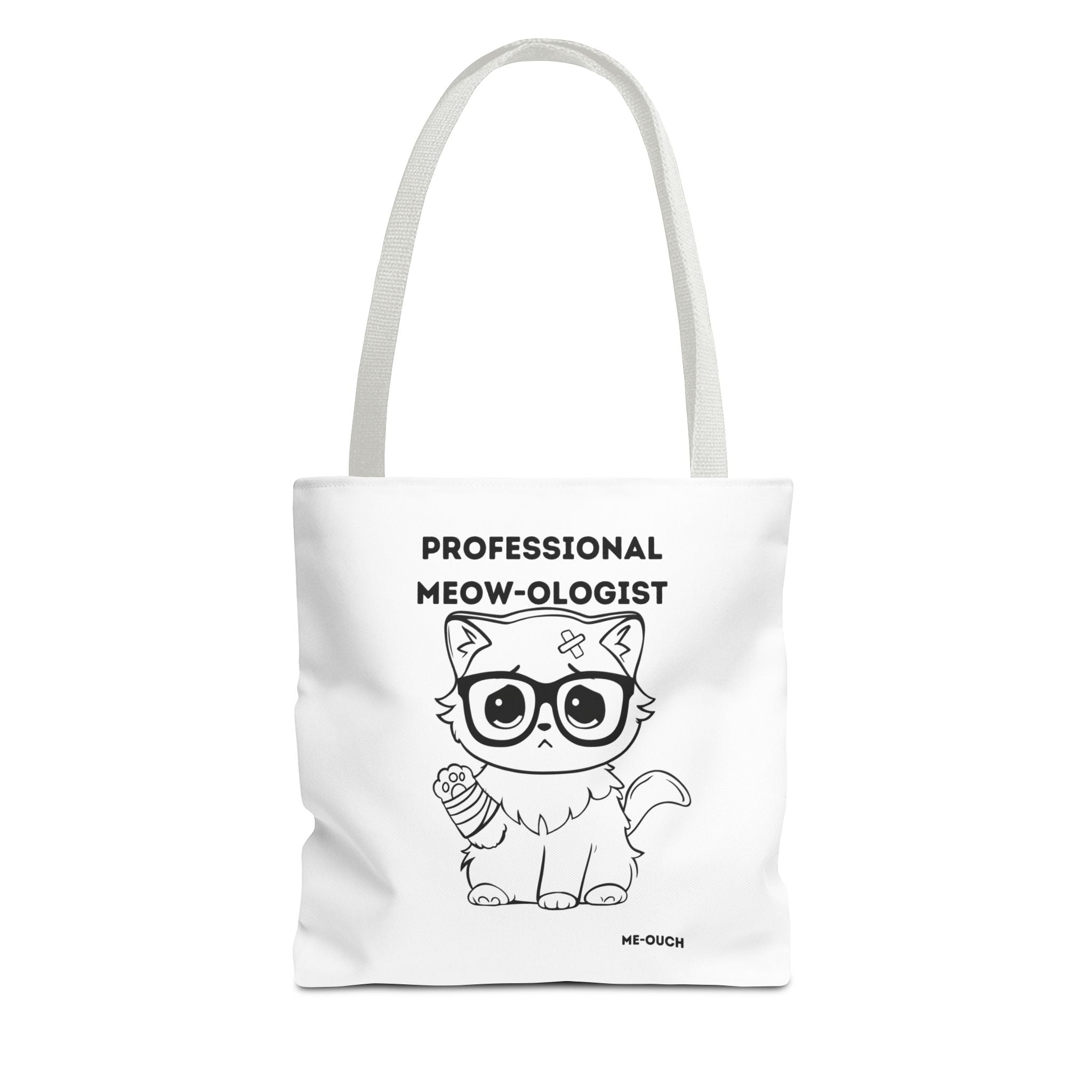 Me-Ouch Cat - Professional Meow-Ologist Tote Bag