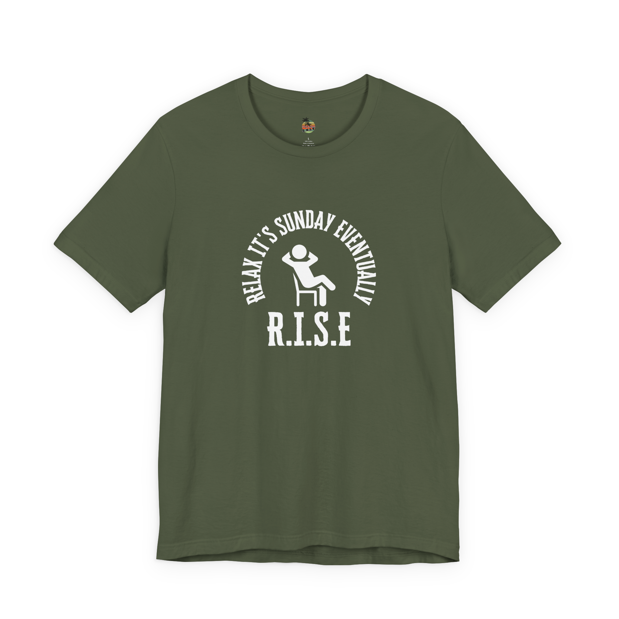 R.I.S.E. Relax It's Sunday Eventually Unisex Jersey Short Sleeve Tee