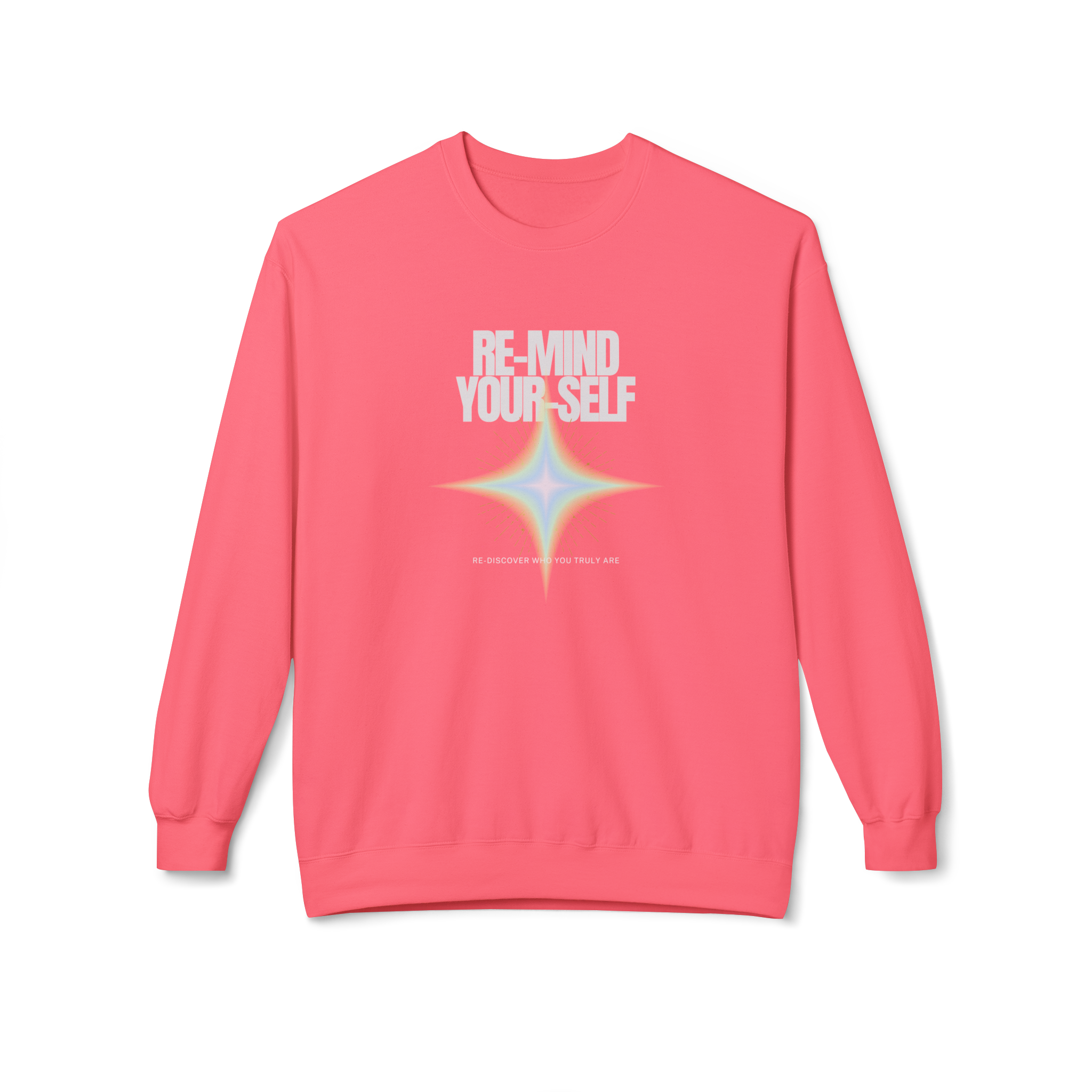 Cozy Sweatshirt Gift for Self Care Lovers - Positive Energy Yoga Pilates Softstyle Fleece Crewneck, Unisex Midweight, Her
