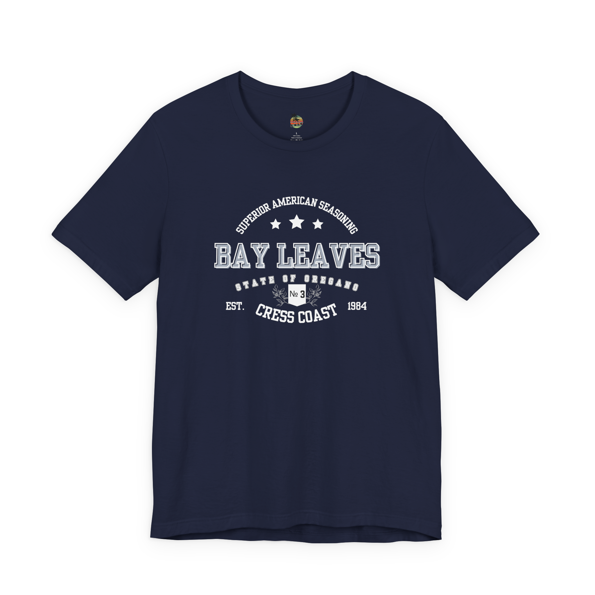 Bay Leaves Cress Coast American Style Unisex Jersey Short Sleeve Tee