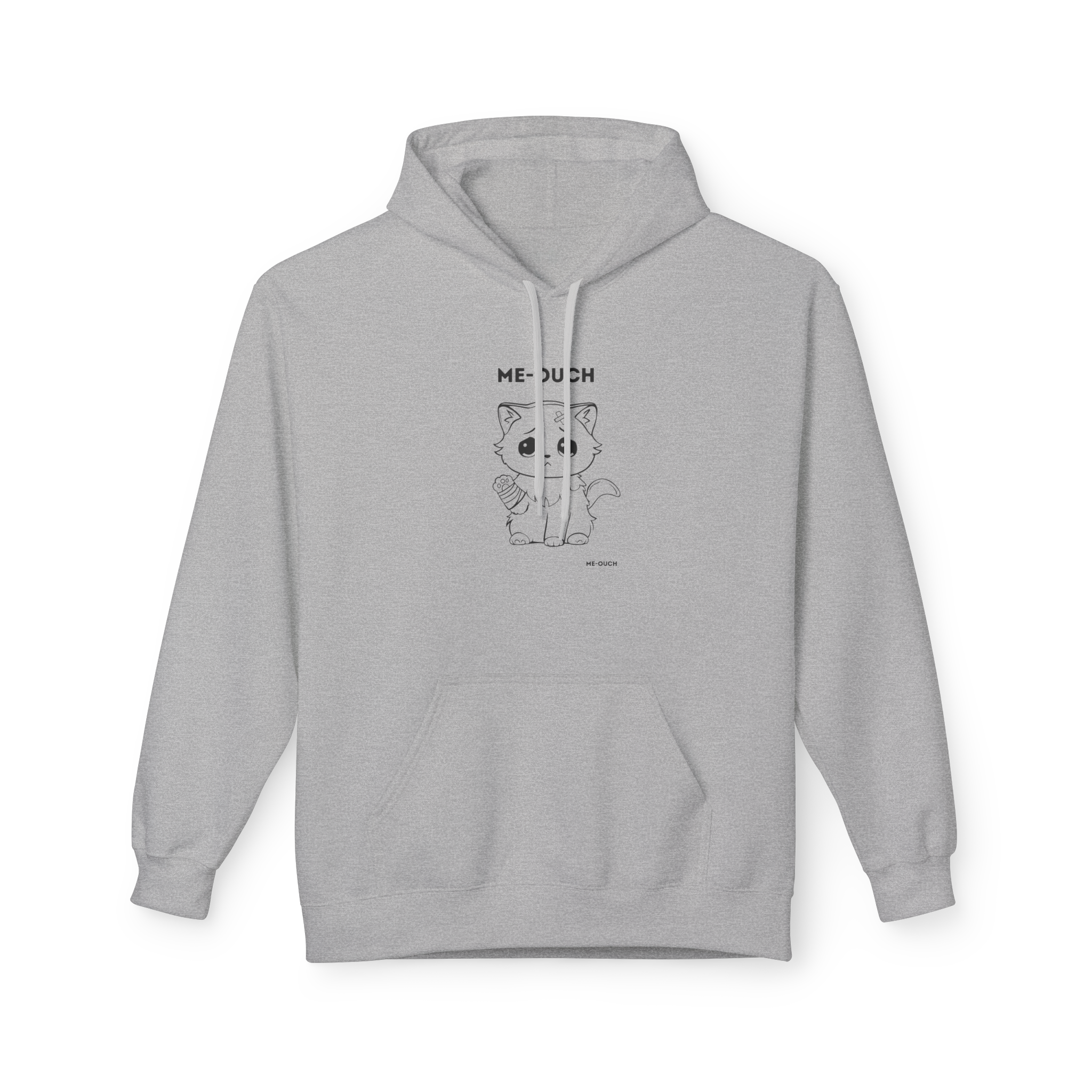 Me-Ouch Cat Unisex Midweight Softstyle Fleece Hoodie