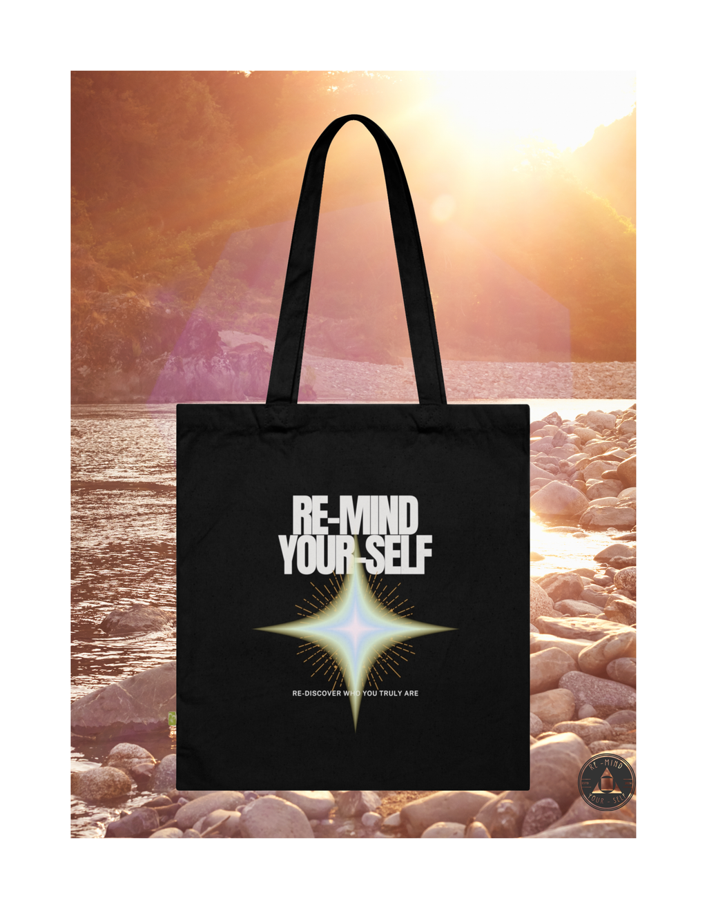 Re-Mind-Your-Self Radiant Soul Organic Cotton Tote Bag