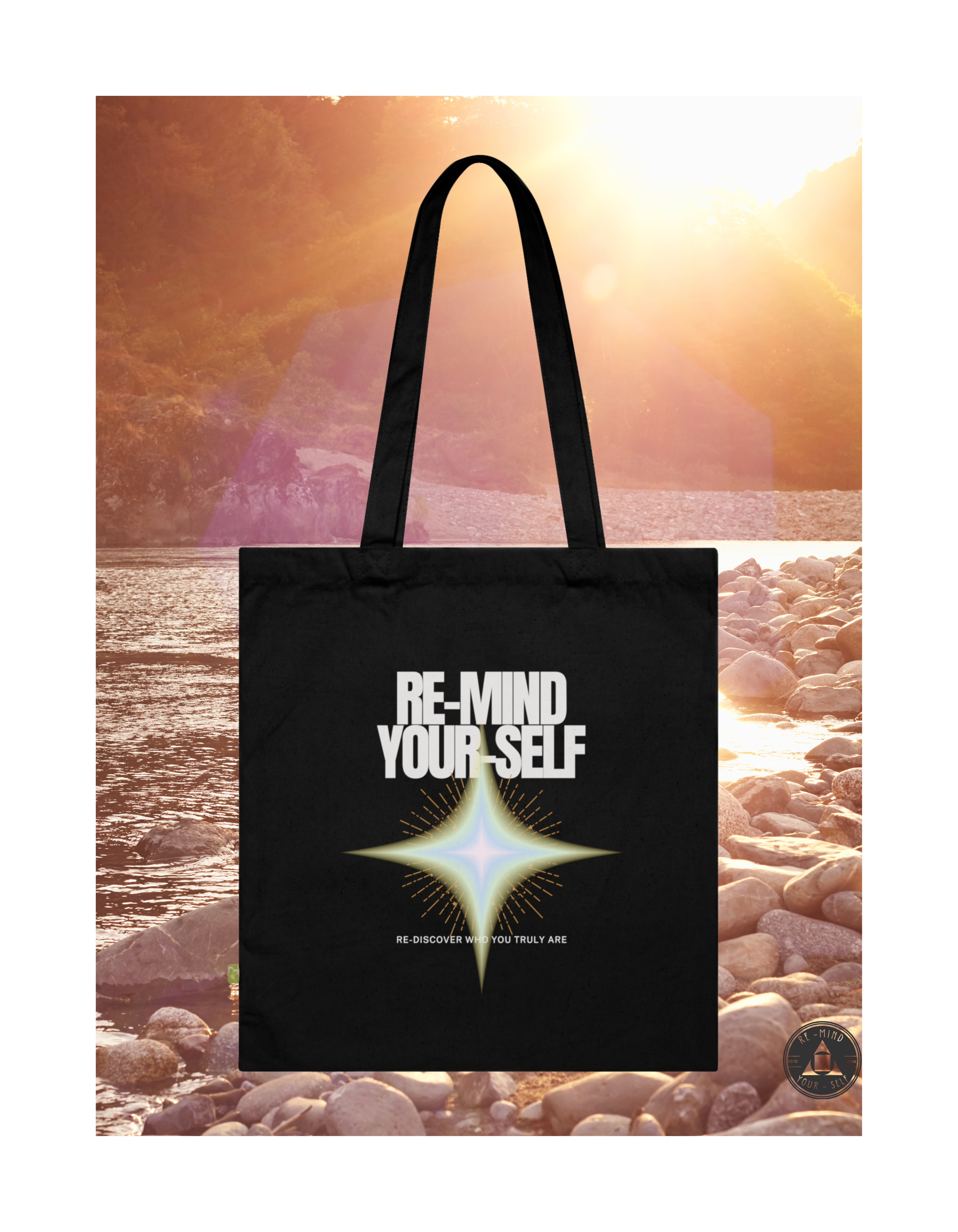 Re-Mind-Your-Self Radiant Soul Organic Cotton Tote Bag