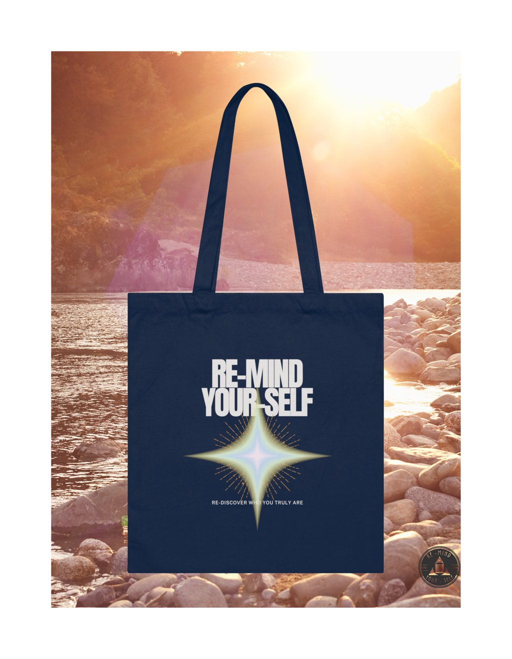 Re-Mind-Your-Self Radiant Soul Organic Cotton Tote Bag