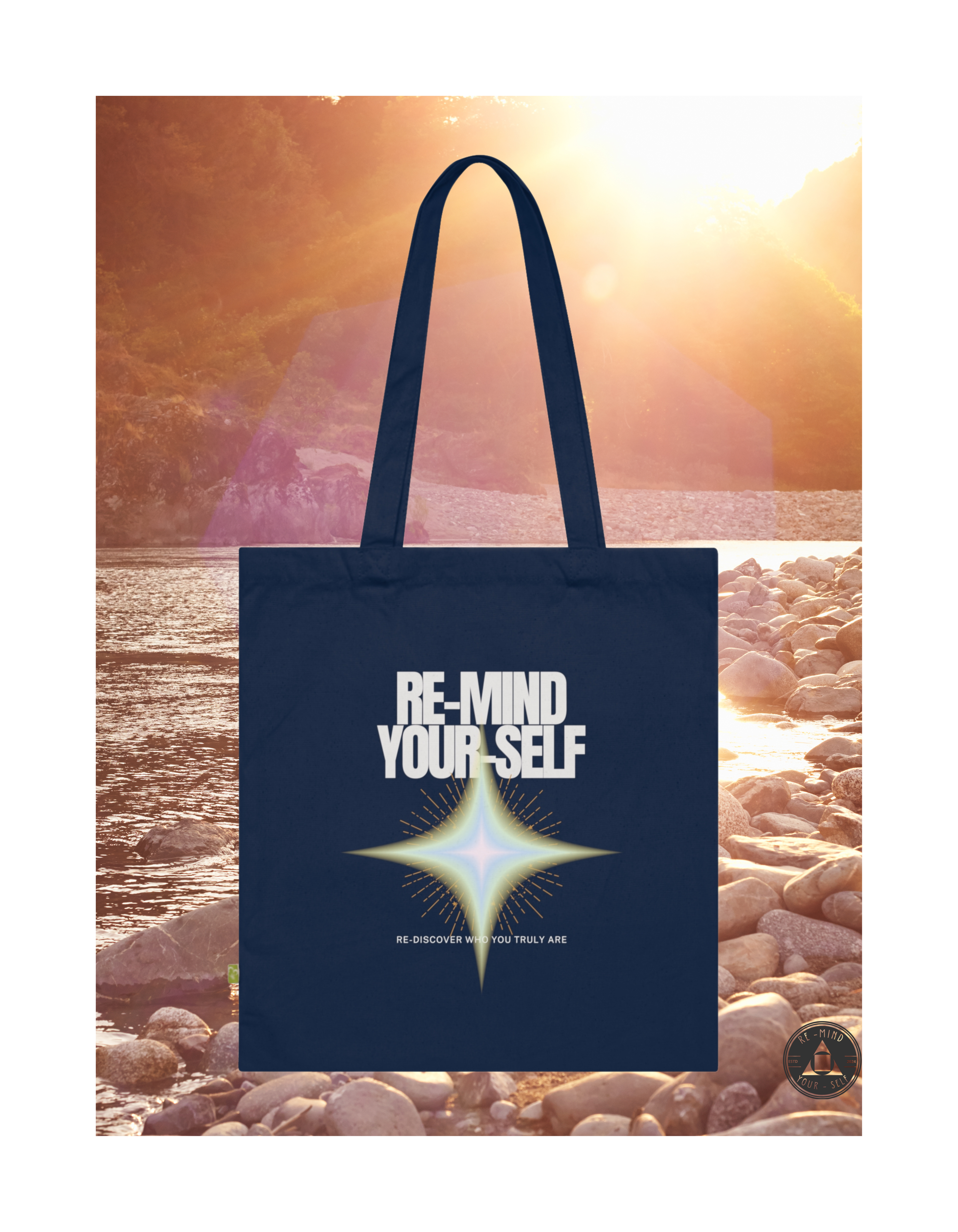 Re-Mind-Your-Self Radiant Soul Organic Cotton Tote Bag
