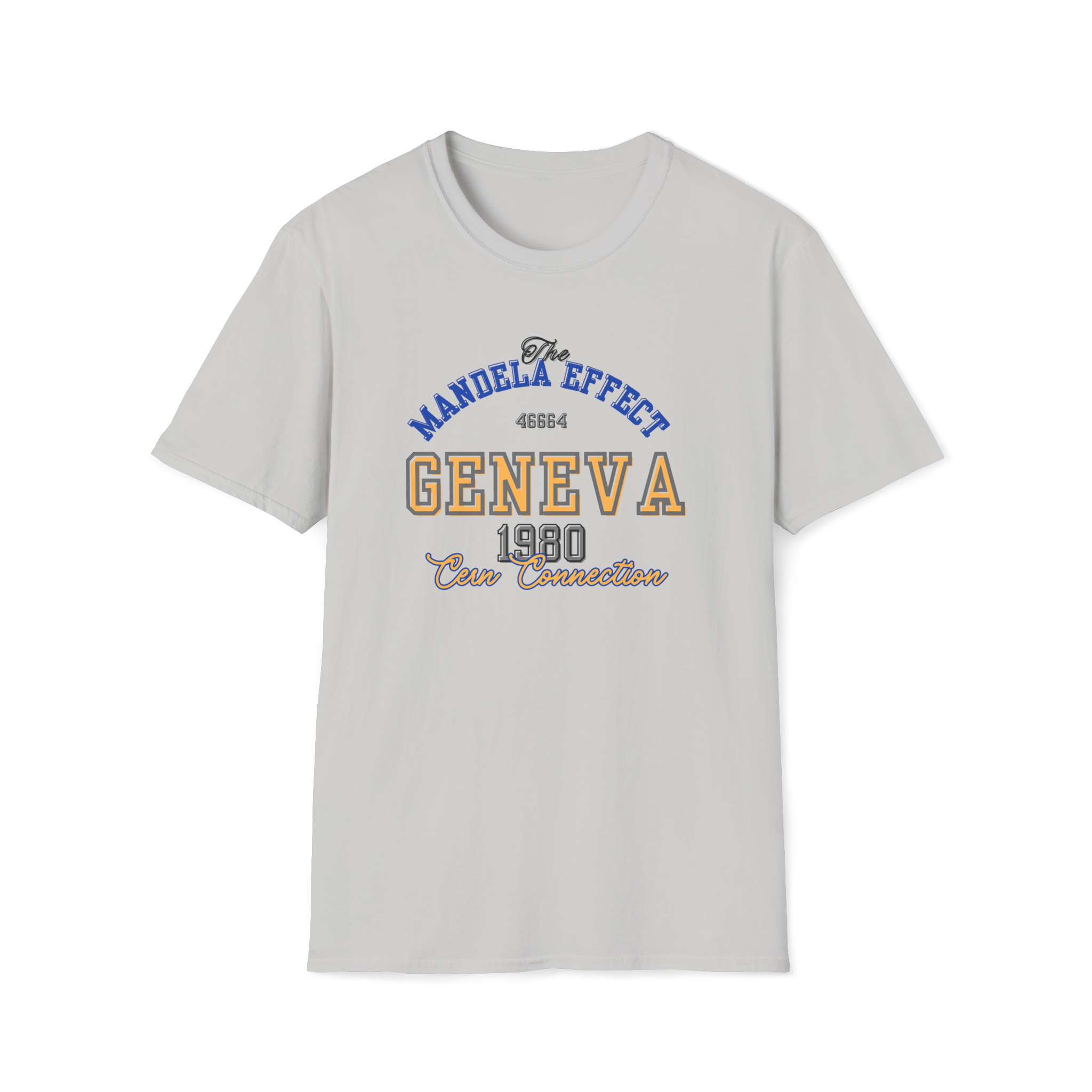 Mandela Effect T Shirt CERN Conspiracy Geneva 1980 Tee