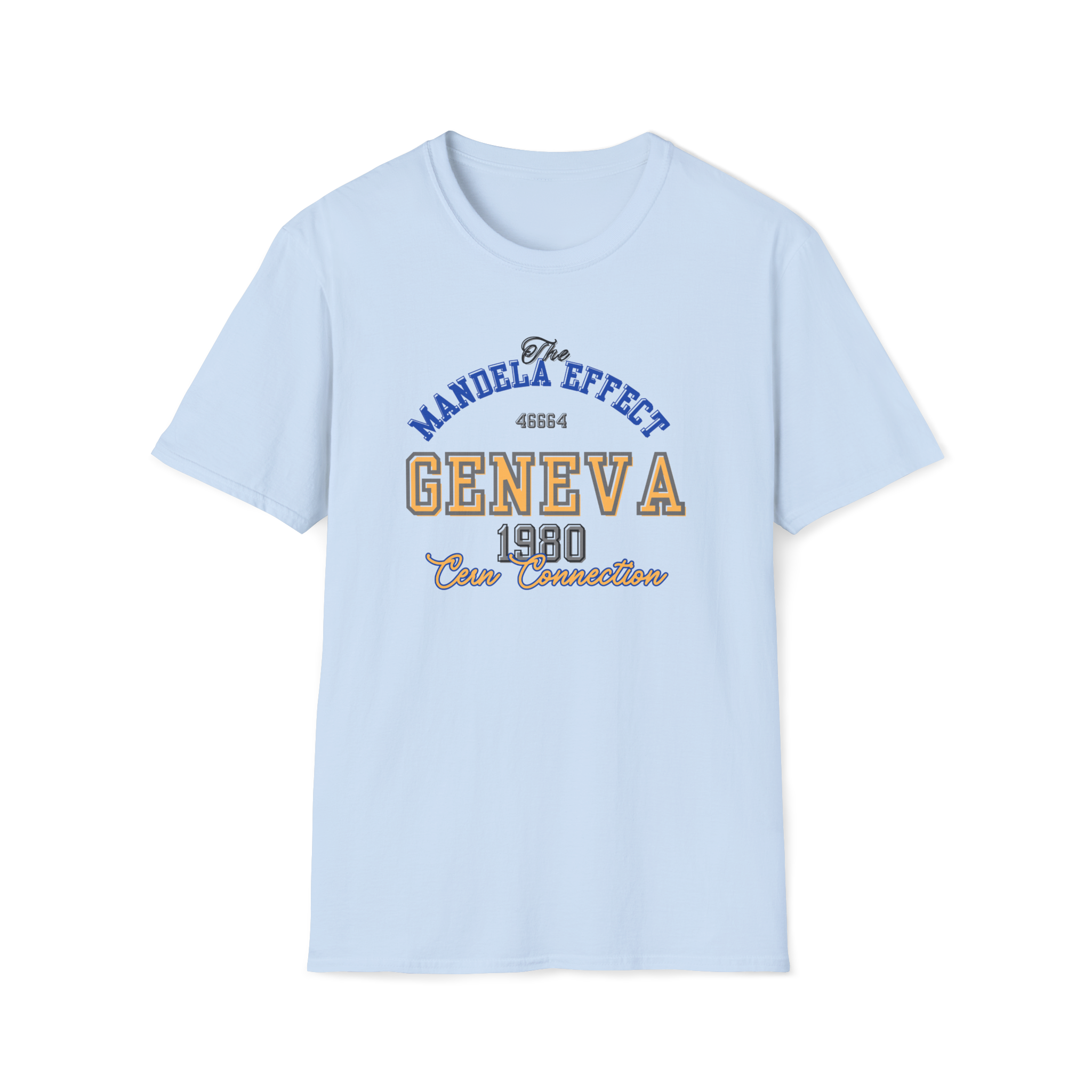 Mandela Effect T Shirt CERN Conspiracy Geneva 1980 Tee