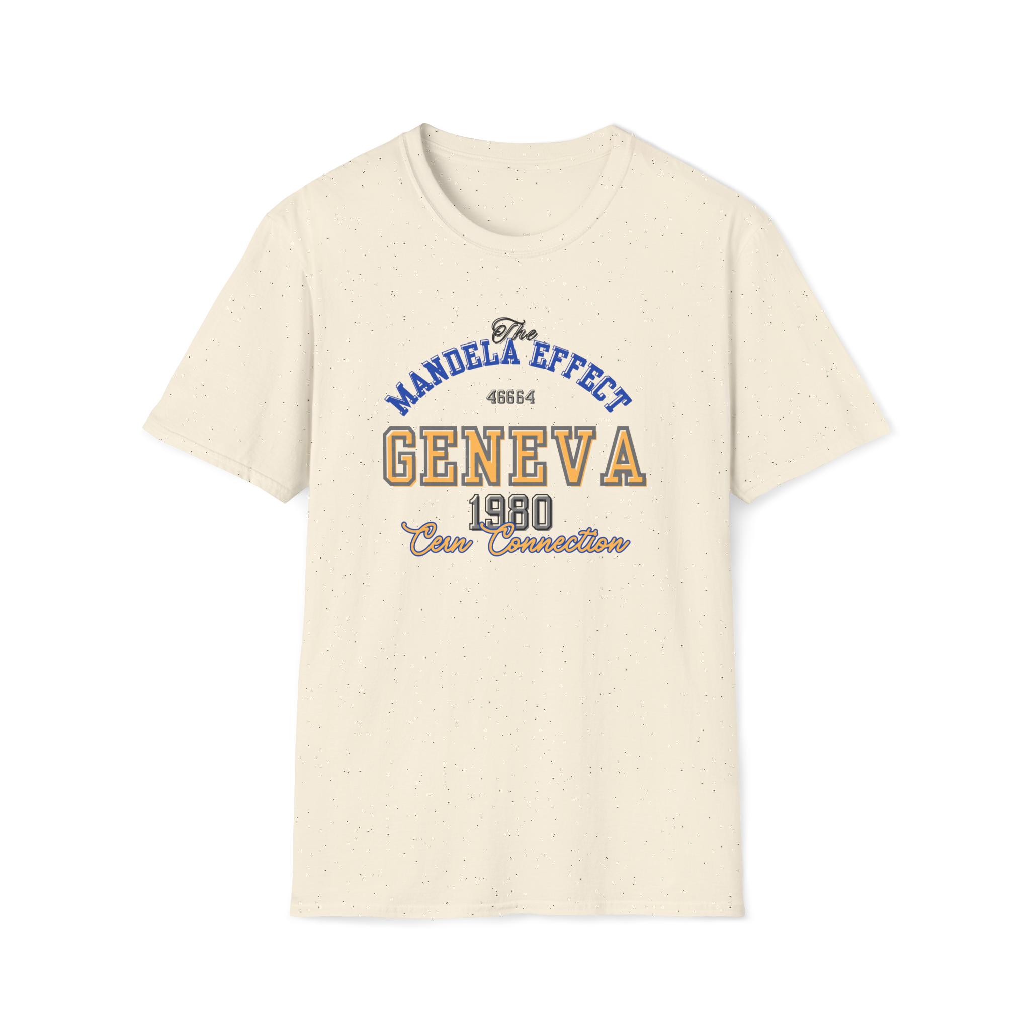 Mandela Effect T Shirt CERN Conspiracy Geneva 1980 Tee