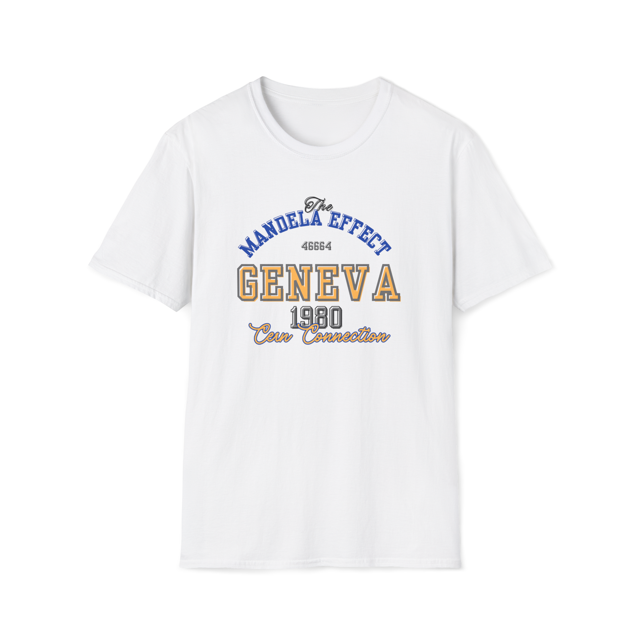 Mandela Effect T Shirt CERN Conspiracy Geneva 1980 Tee