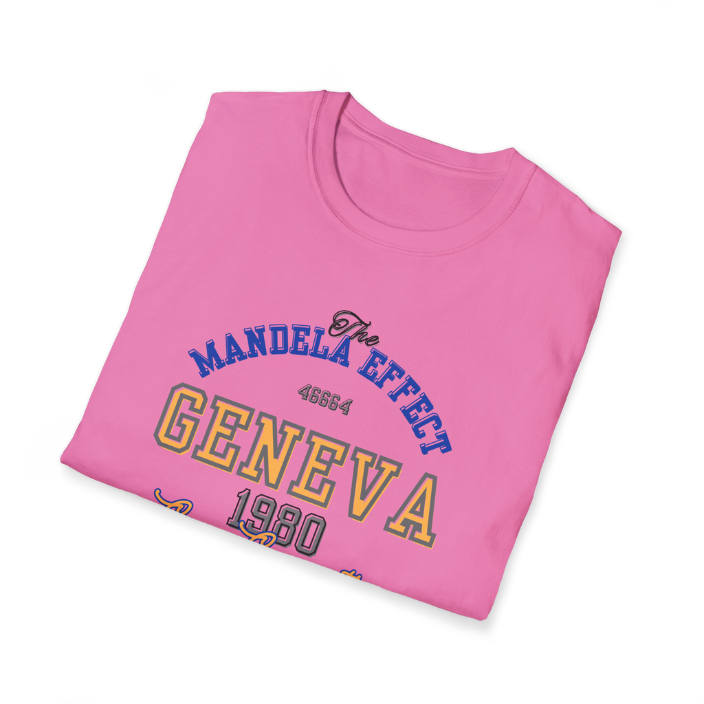 Mandela Effect T Shirt CERN Conspiracy Geneva 1980 Tee