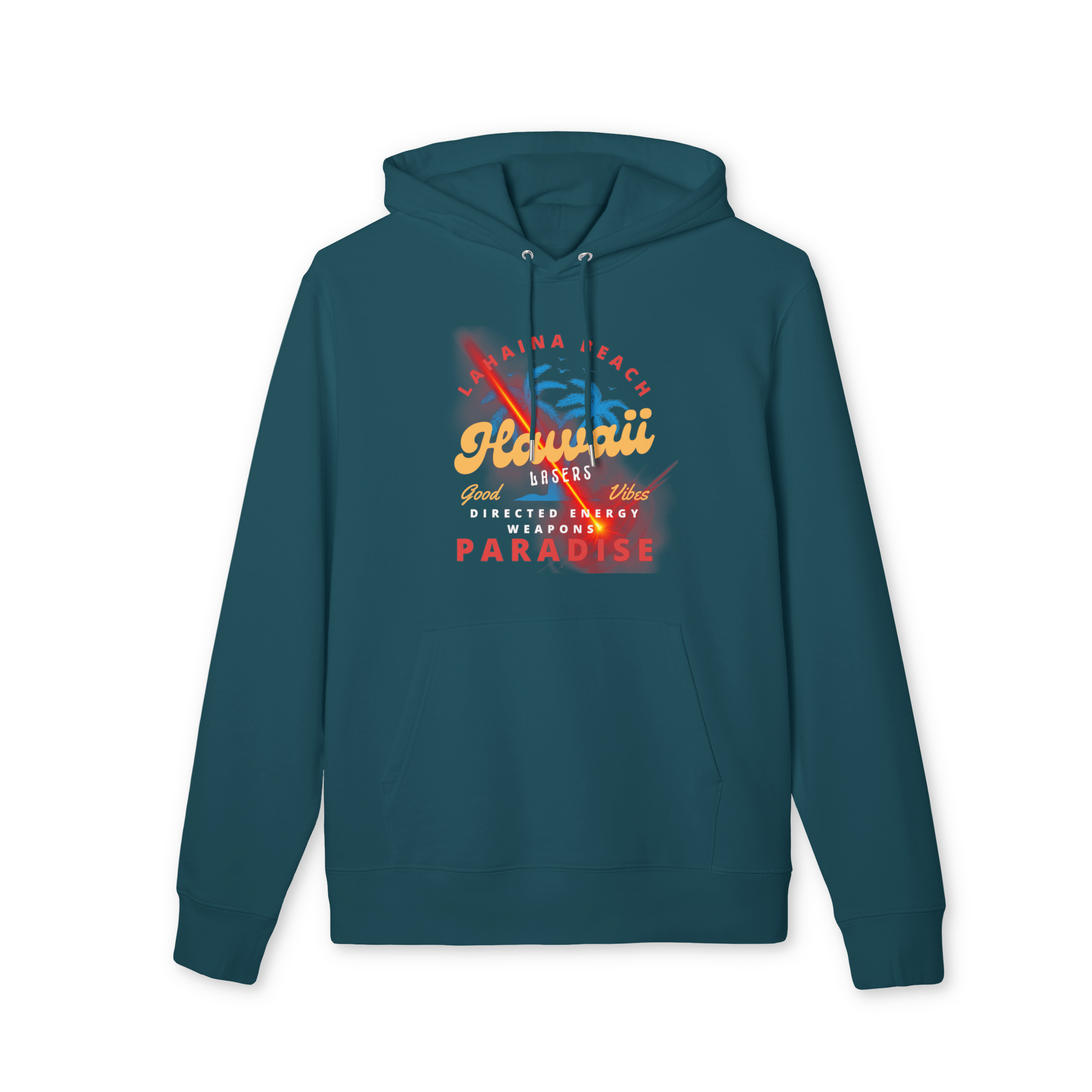 Lahaina Beach - Hawaii Lasers - Directed Energy Weapons Paradise Hoodie