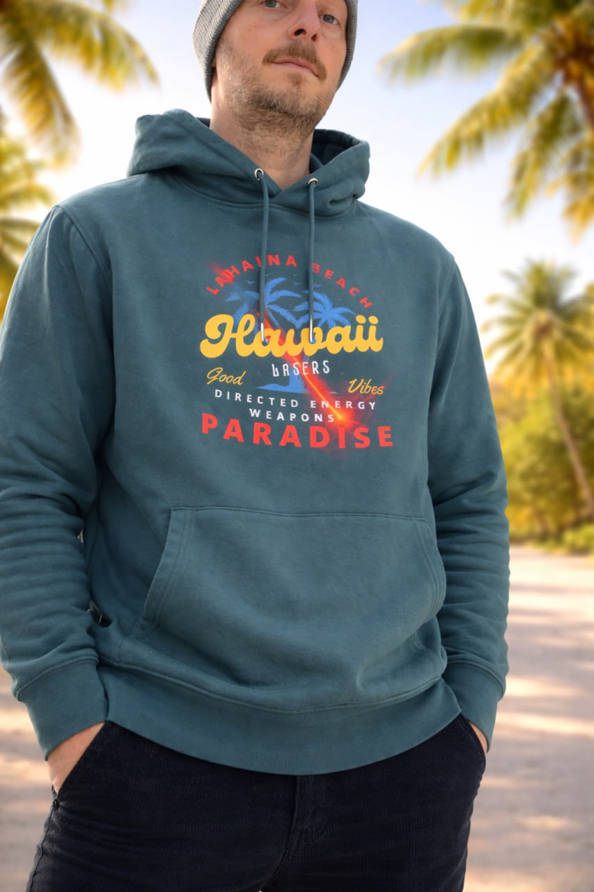 Lahaina Beach - Hawaii Lasers - Directed Energy Weapons Paradise Hoodie