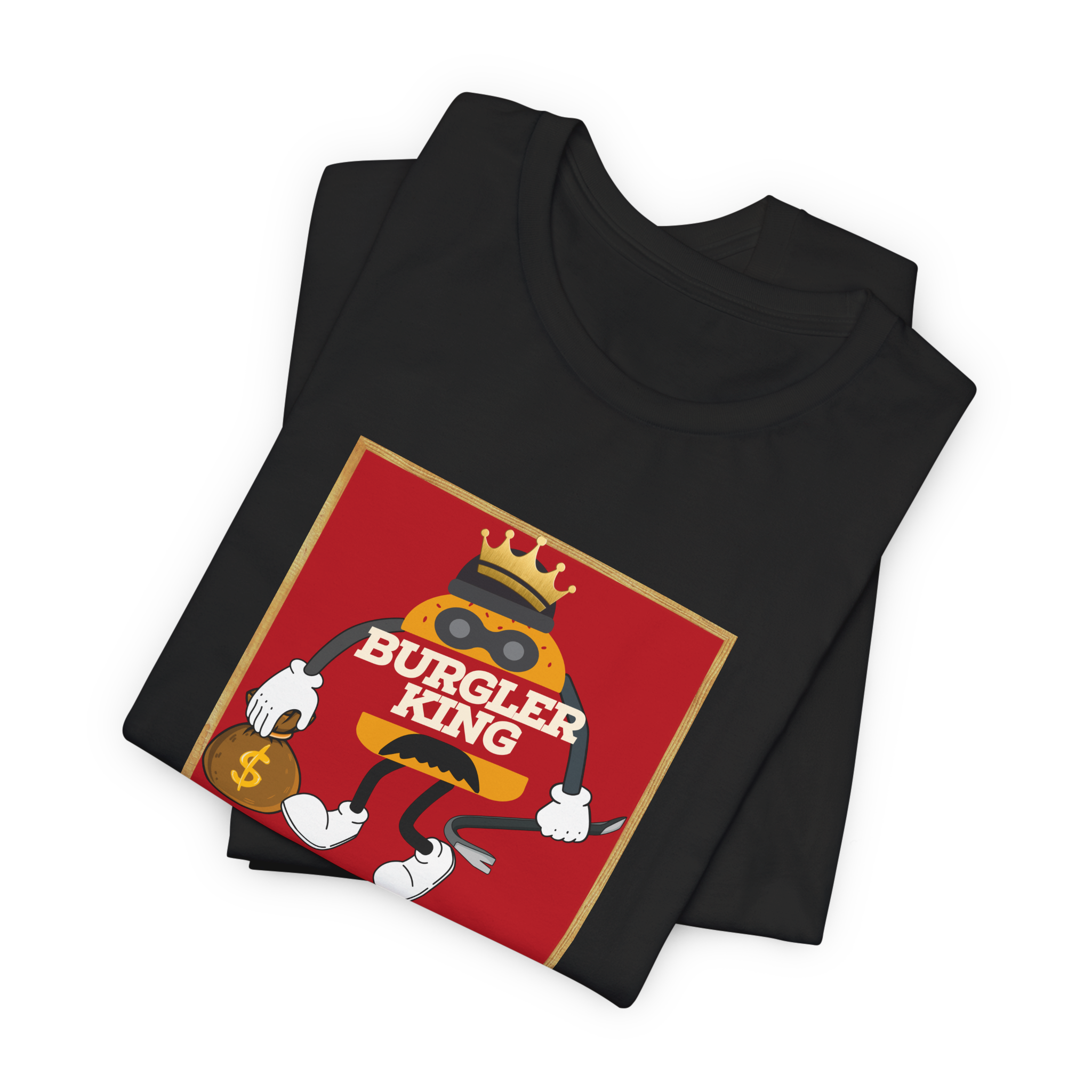 Burgler King Character T-Shirt