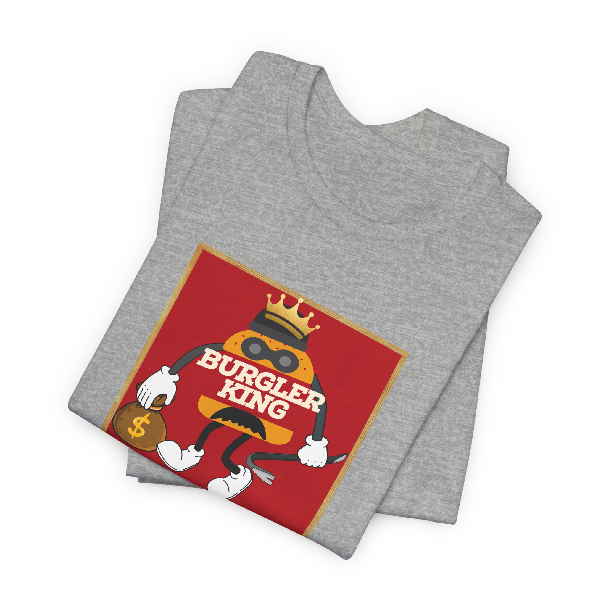 Burgler King Character T-Shirt