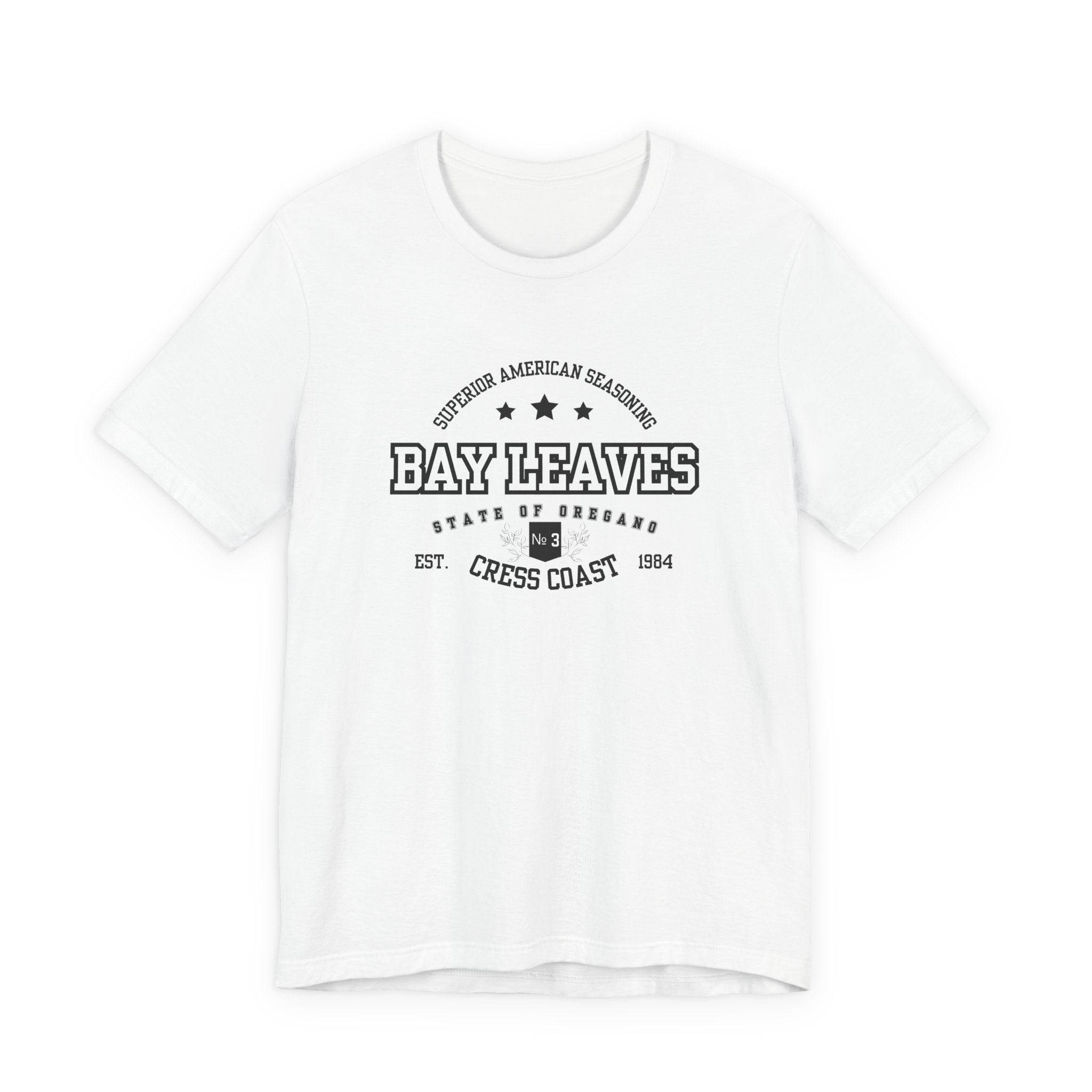 Bay Leaves Cress Coast American Style T-Shirt