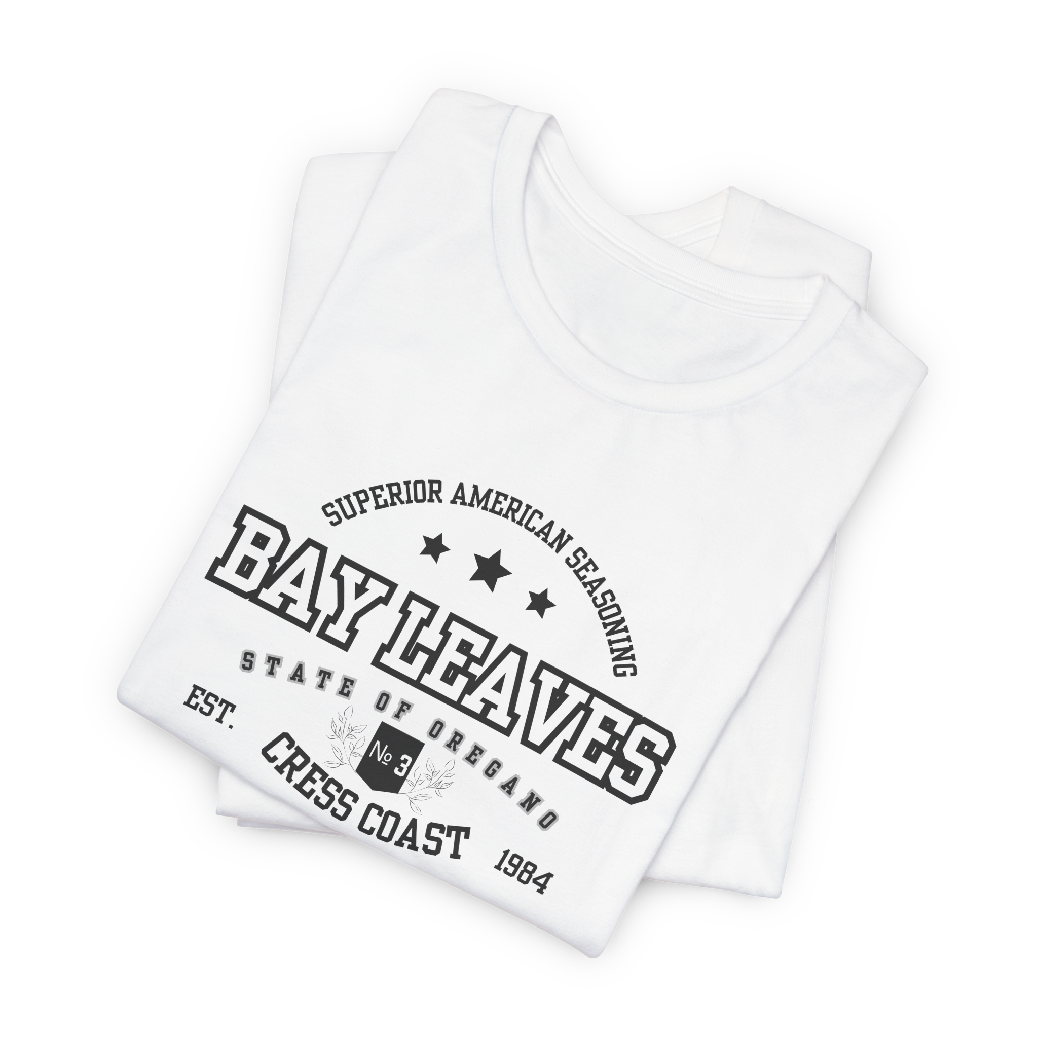 Bay Leaves Cress Coast American Style T-Shirt