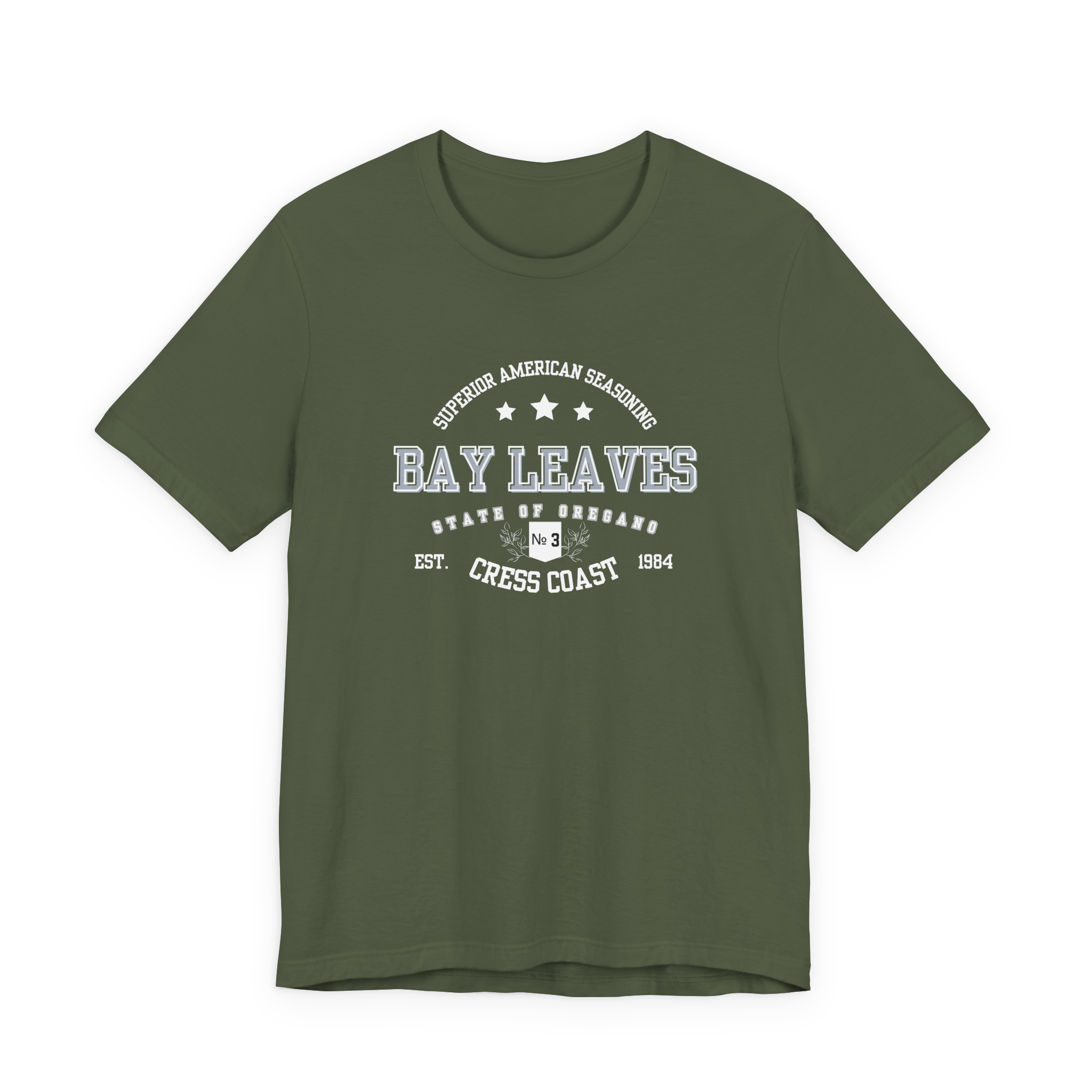 Bay Leaves Cress Coast American Style T-Shirt