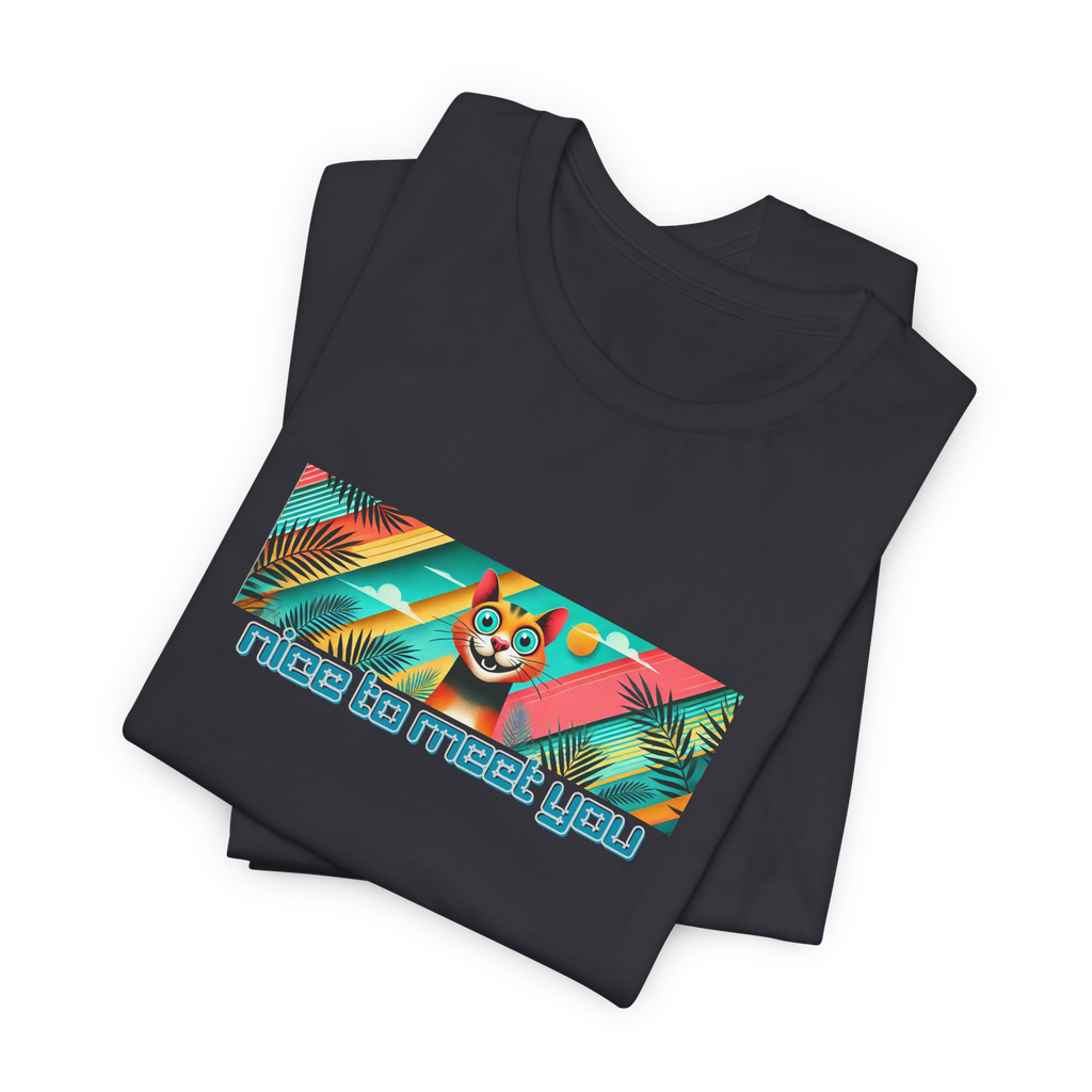 Nice To Meet You Cat T-Shirt