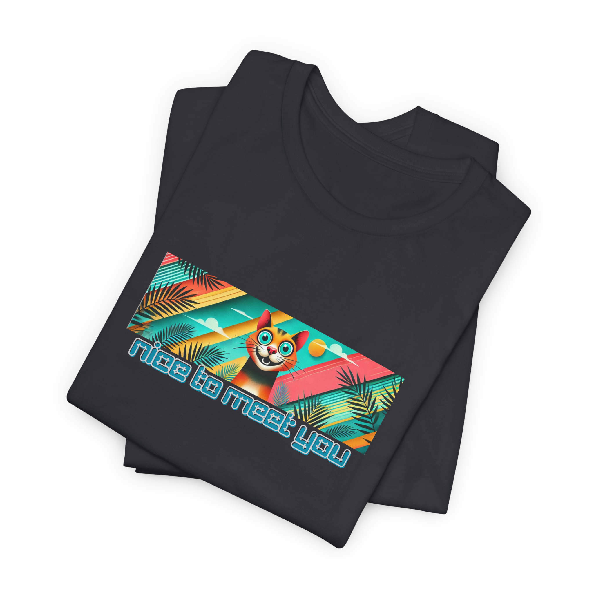 Nice To Meet You Cat T-Shirt