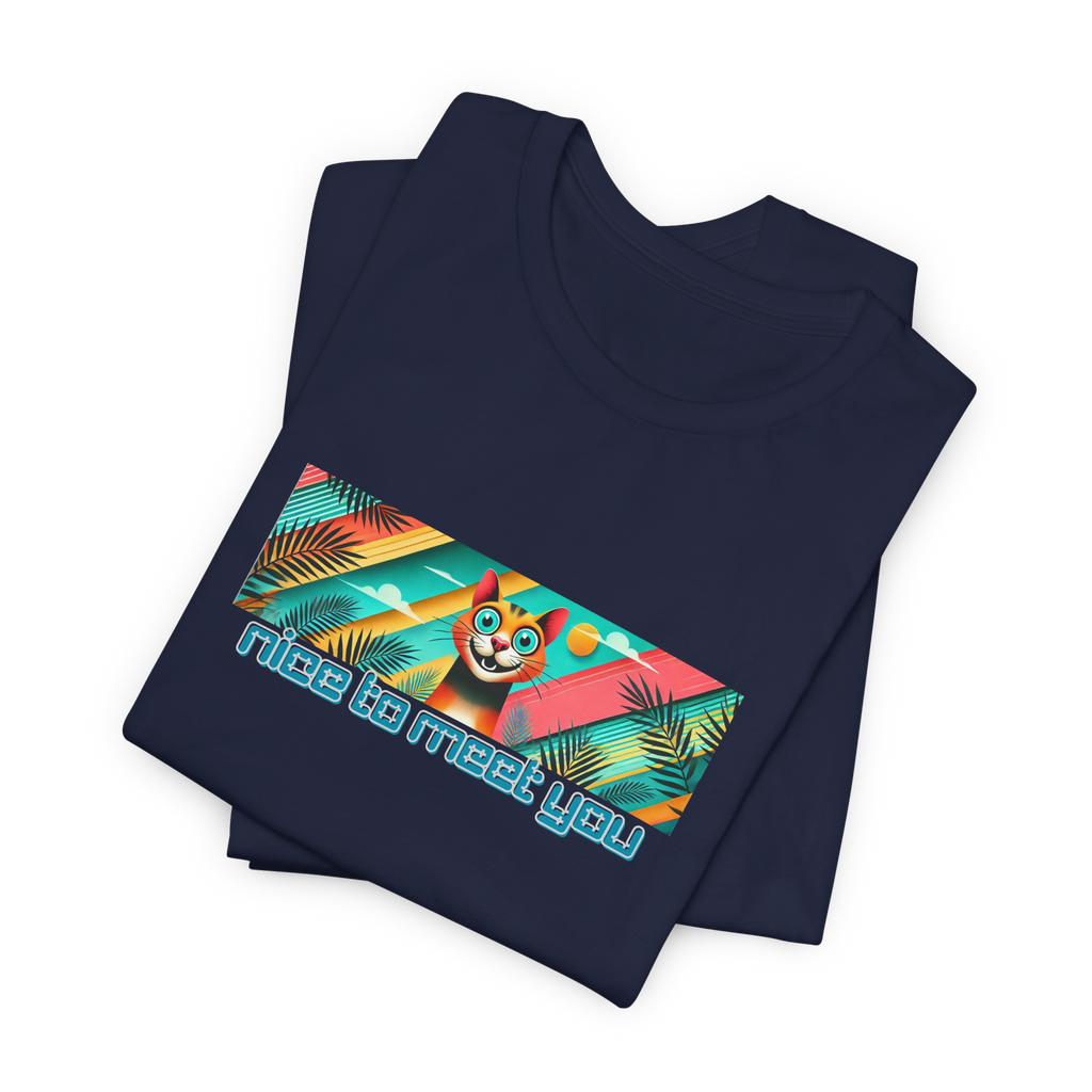 Nice To Meet You Cat T-Shirt