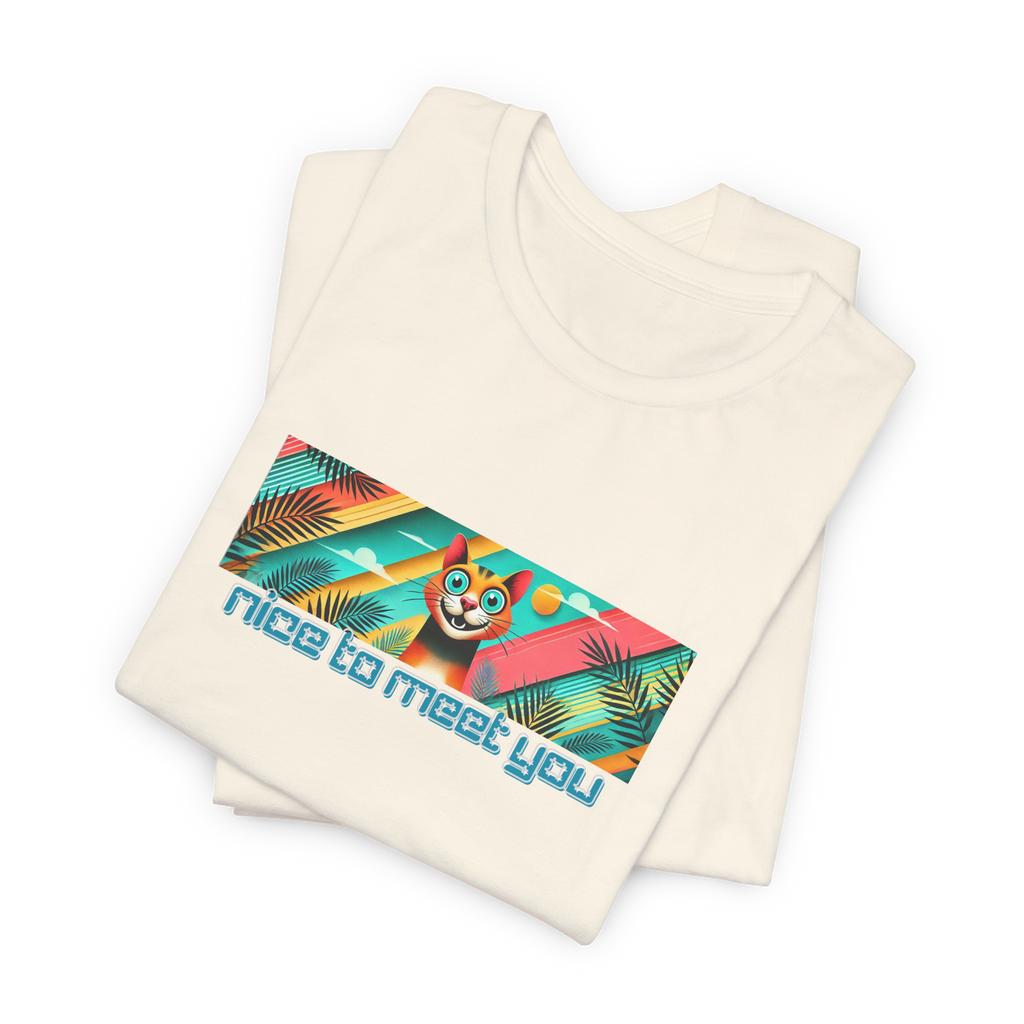 Nice To Meet You Cat T-Shirt