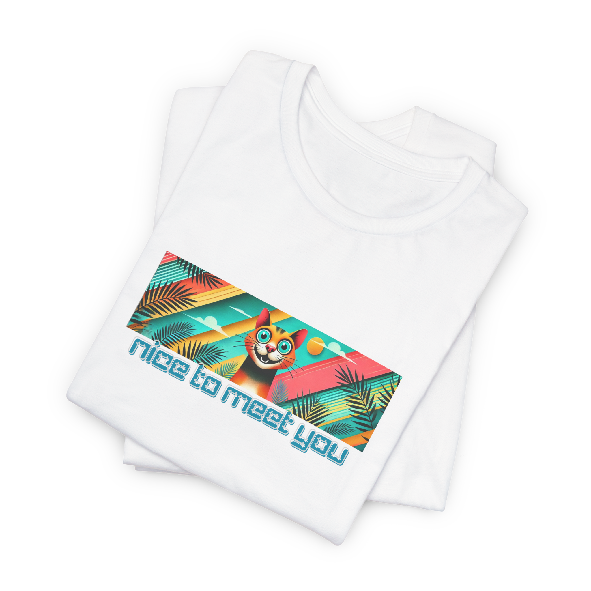 Nice To Meet You Cat T-Shirt