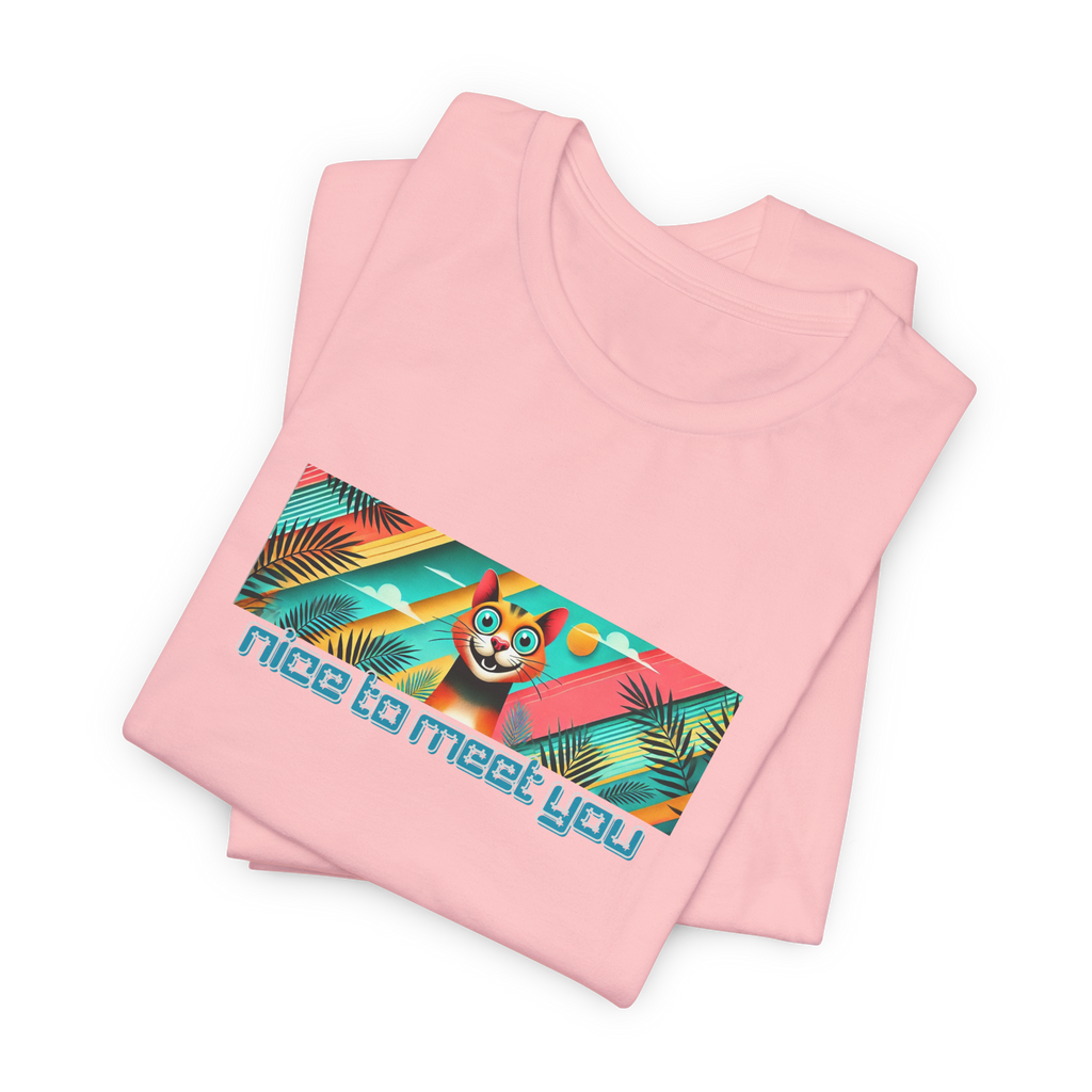Nice To Meet You Cat T-Shirt