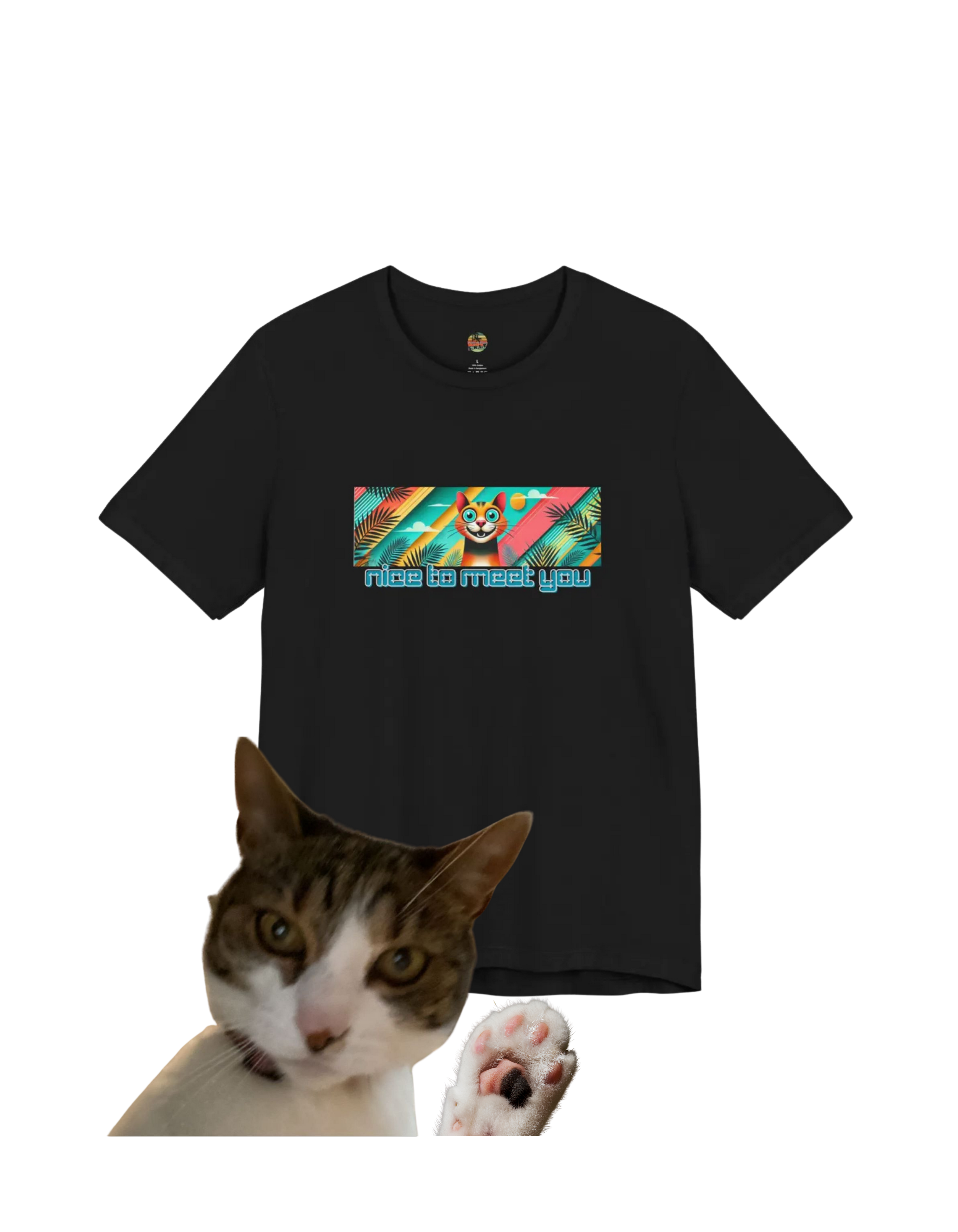 Nice To Meet You Cat T-Shirt