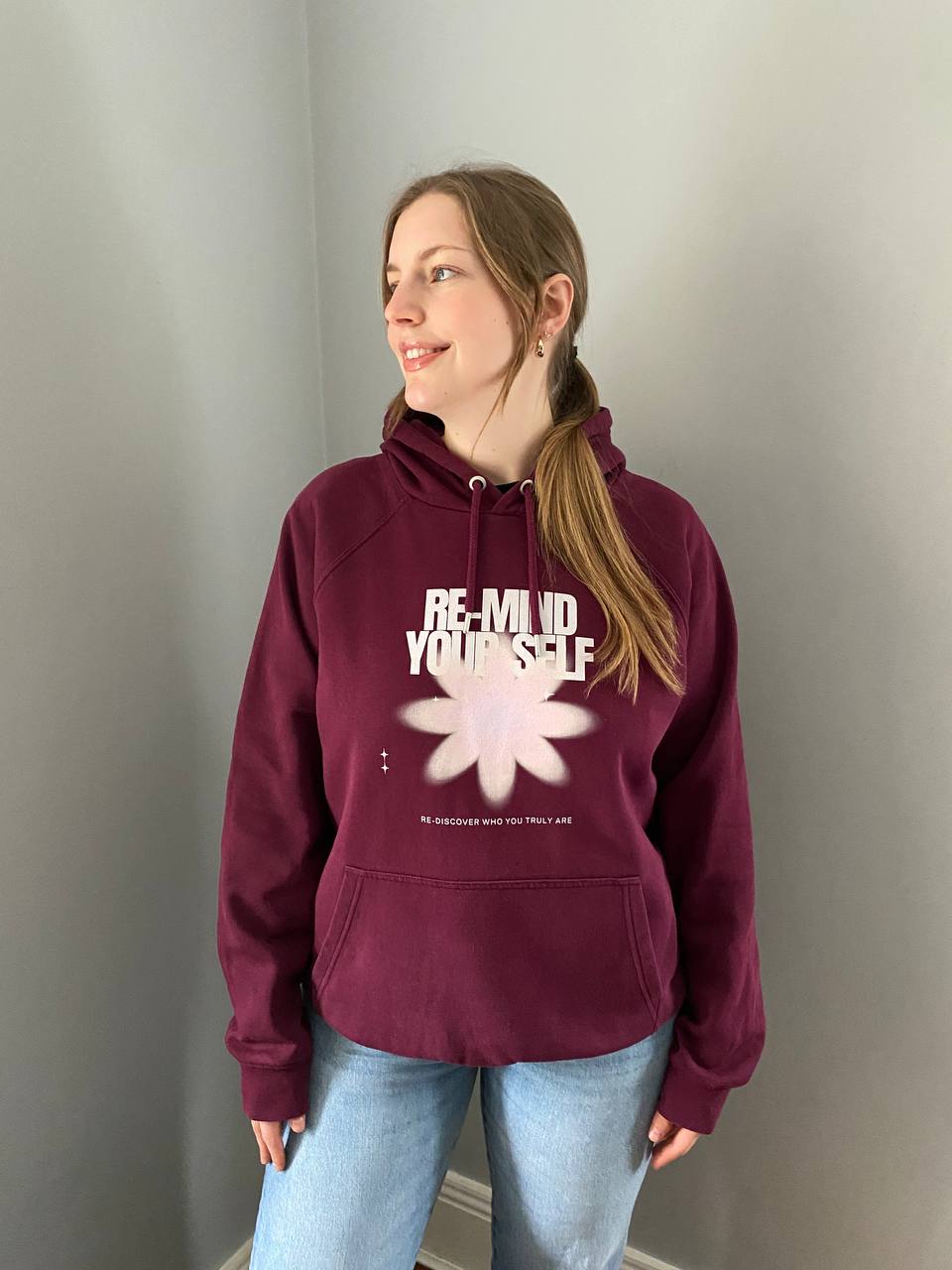 Re-Mind-Your-Self Floral Hoodie