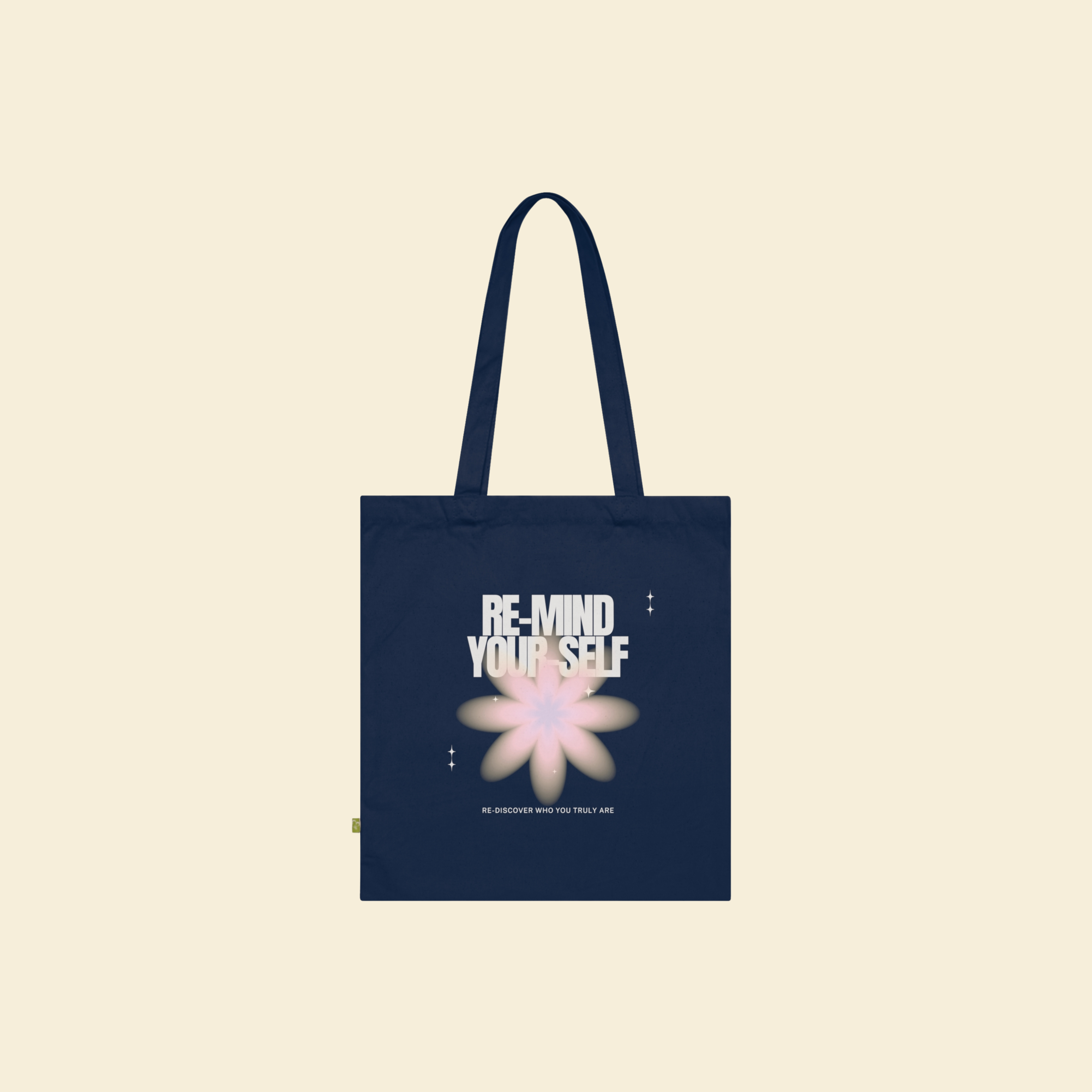 Re-Mind-Your-Self Floral Organic Cotton Tote Bag