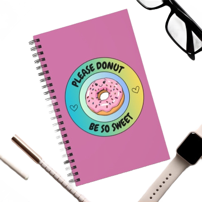 Please Donut Be So Sweet Spiral Journal