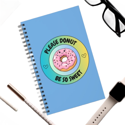 Please Donut Be So Sweet Spiral Journal