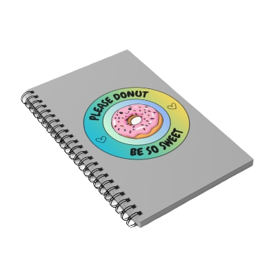 Please Donut Be So Sweet Spiral Journal