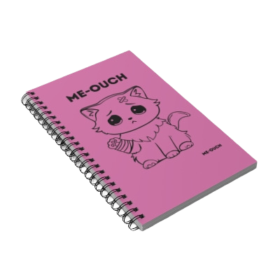 Me-Ouch Cat Spiral Journal
