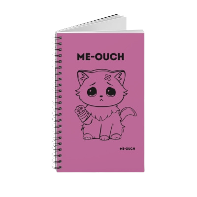 Me-Ouch Cat Spiral Journal