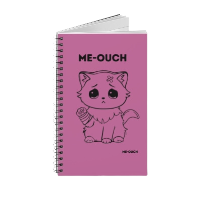 Me-Ouch Cat Spiral Journal