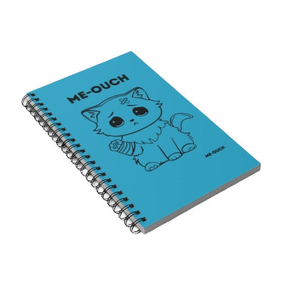 Me-Ouch Cat Spiral Journal