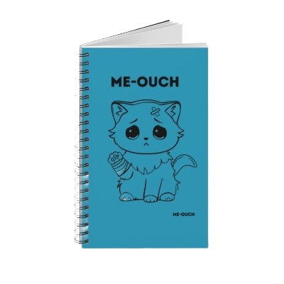 Me-Ouch Cat Spiral Journal