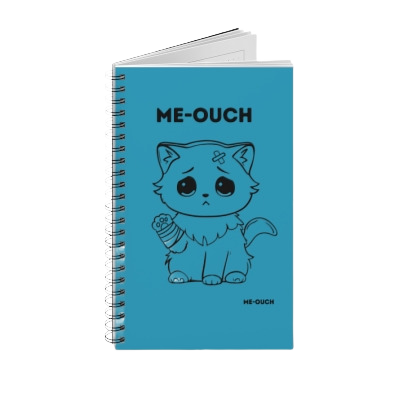 Me-Ouch Cat Spiral Journal