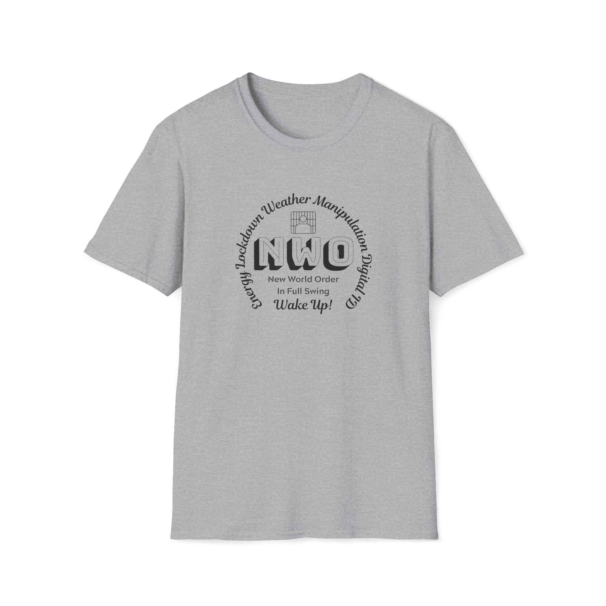 Energy Lockdown New World Order Digital ID T-Shirt Not a Conspiracy